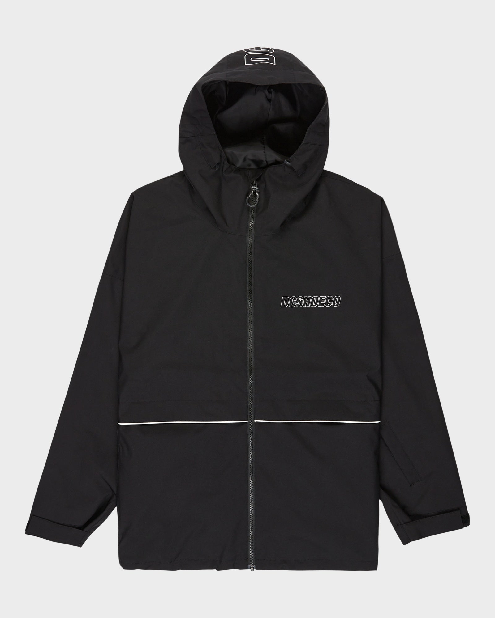 Mens Wide 10K Snowboard Jacket Black - Image 3