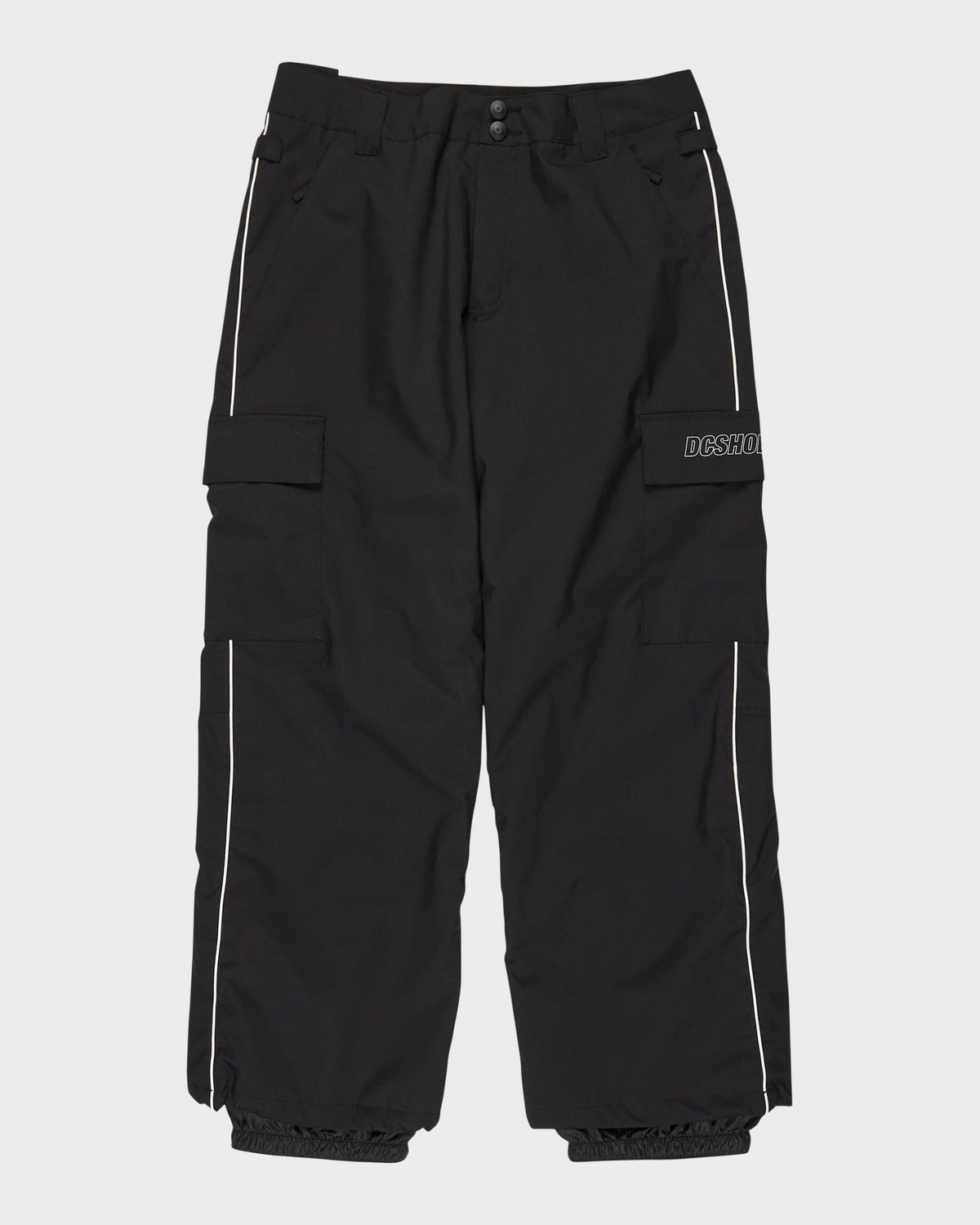 Mens Wide Cargo Snowboard Pants Black - Image 3