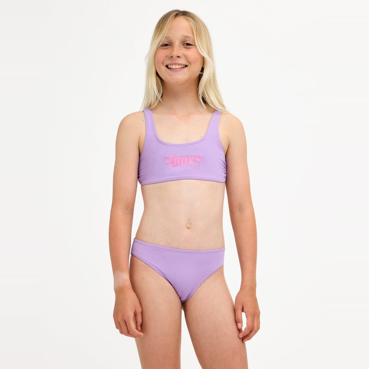 Girls 8-16 Shore Swell Bralette Two Piece Viola - Image 1