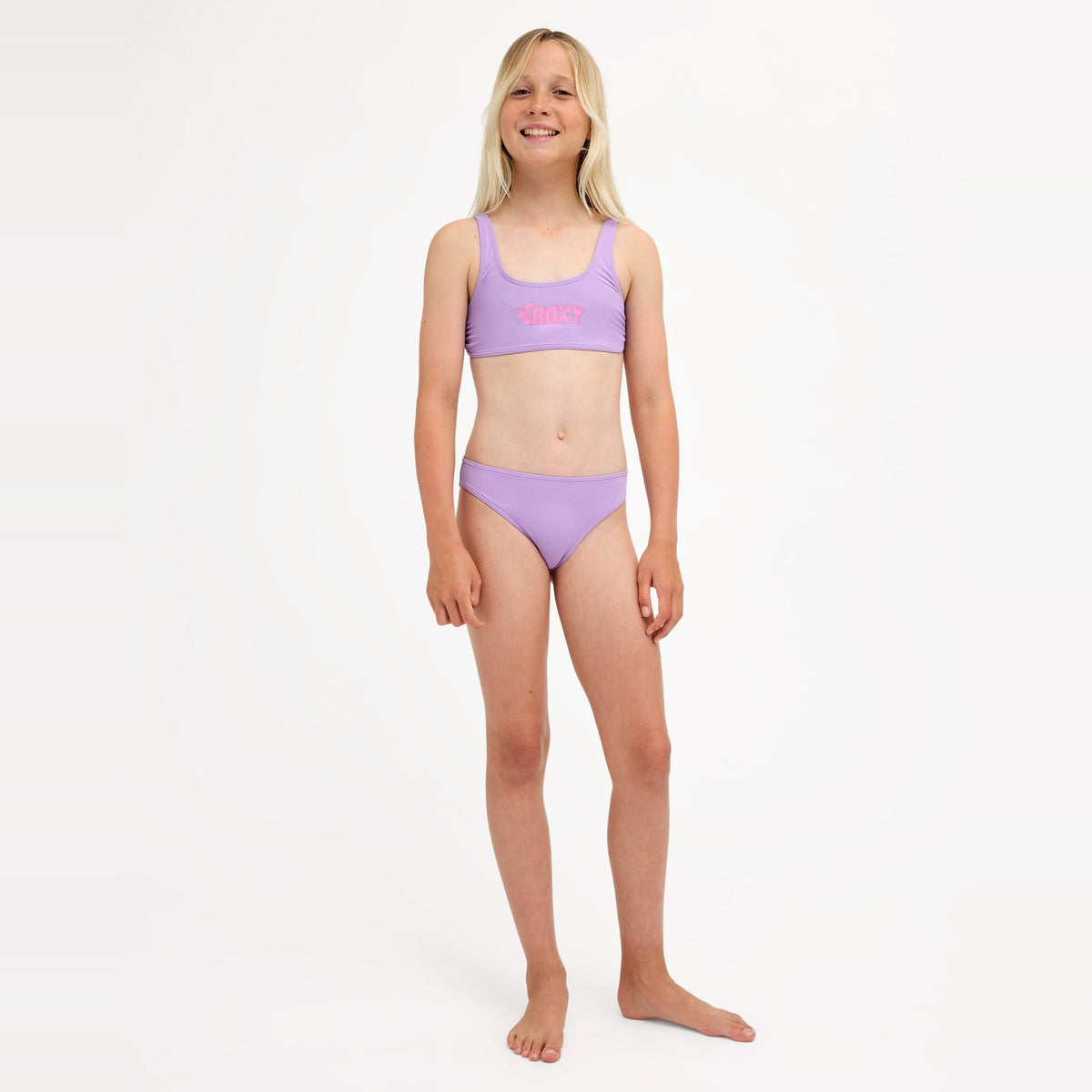 Girls 8-16 Shore Swell Bralette Two Piece Viola - Image 5