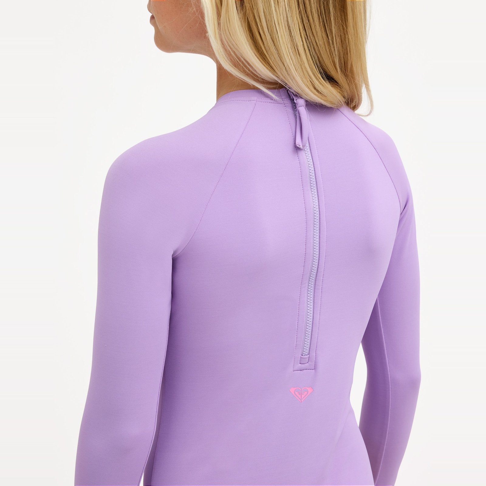 Girls Shore Swell Long Sleeve One Piece Swimsuit Viola - Image 4