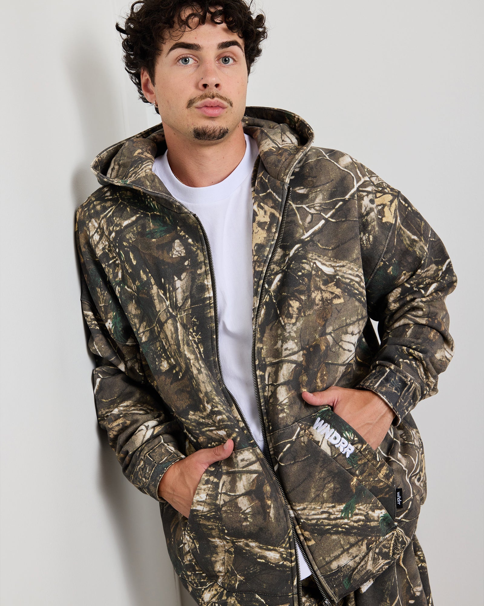 Mens Halo Zip Hood Sweat Camo - Image 2