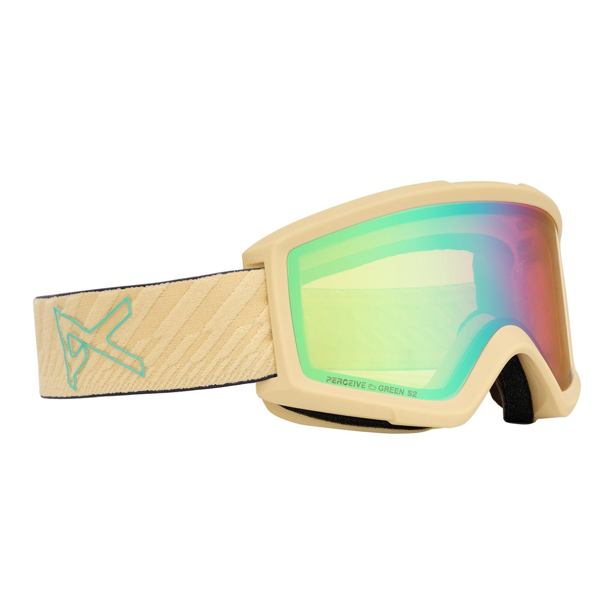 Helix 2.0 Goggles + Bonus Lens Beechwood - Perceive Variable Green Lens (22% / S2) w/ Amber Lens (55% / S1) - Image 3