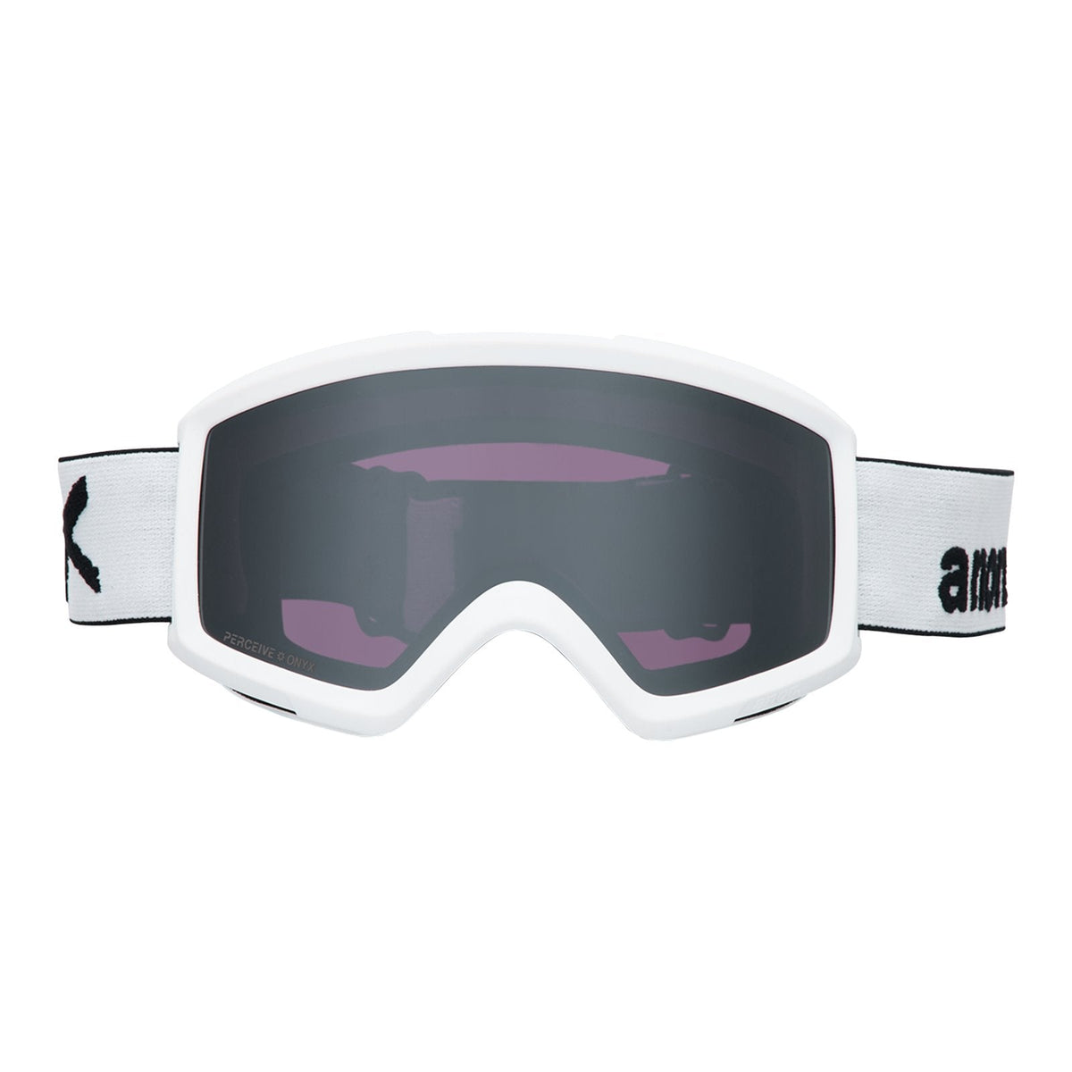 Helix 2.0 Low Bridge Fit Goggles + Bonus Lens White - Perceive Sunny Onyx Lens (6% / S4) w/ Amber Lens (55% / S1) - Image 2