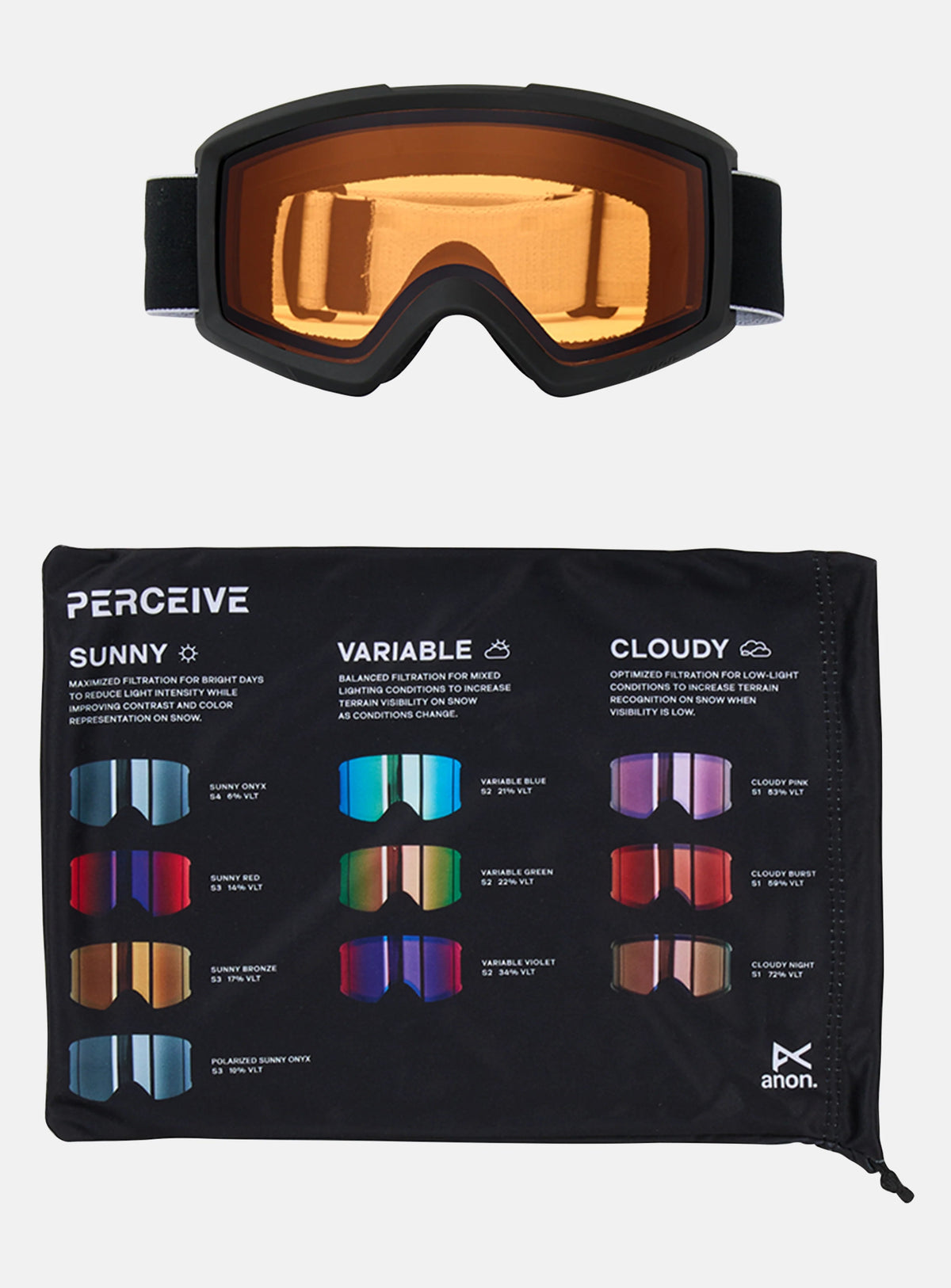 Helix 2.0 (Non-Mirror) Low Bridge Fit Snow Goggle