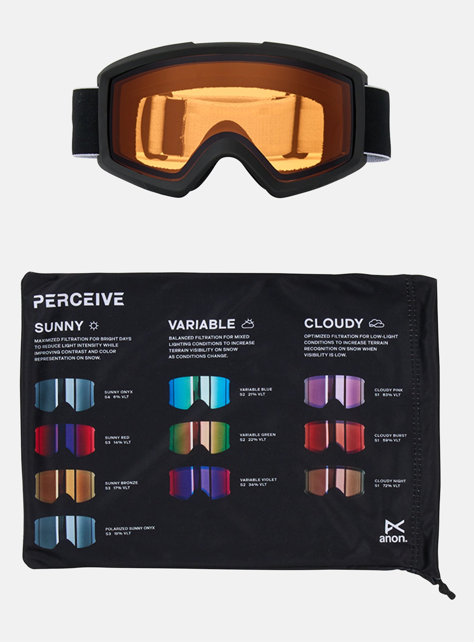 Helix 2.0 (Non-Mirror) Low Bridge Fit Snow Goggle