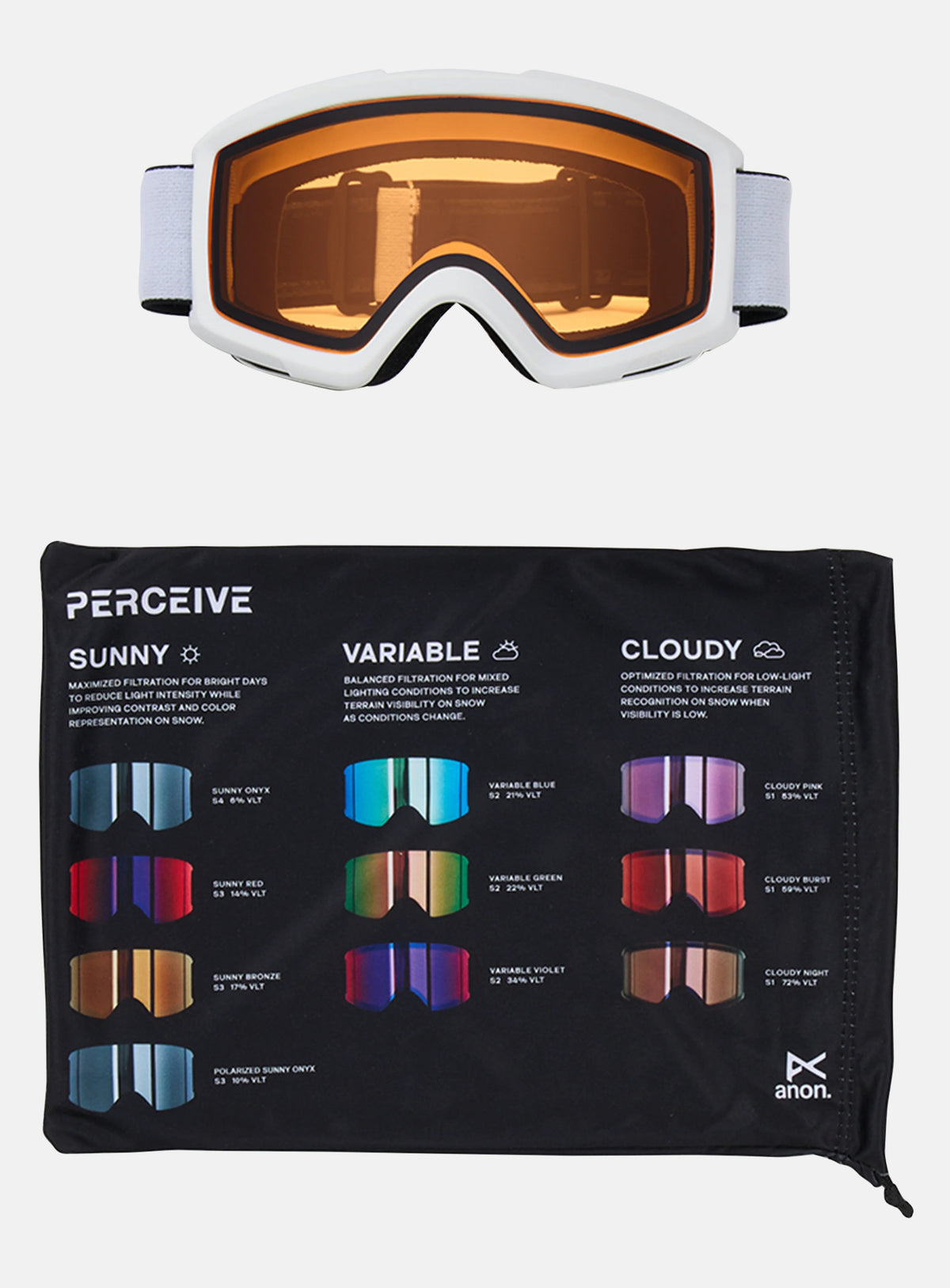 Helix 2.0 (Non-Mirror) Low Bridge Fit Snow Goggle