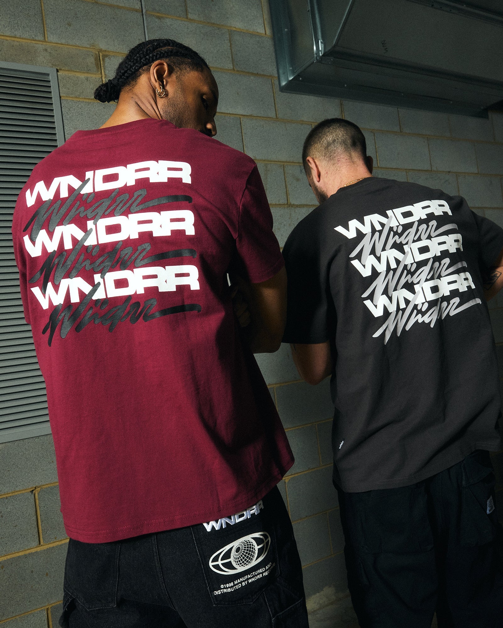 HEX BOX FIT TEE - FADED BLACK