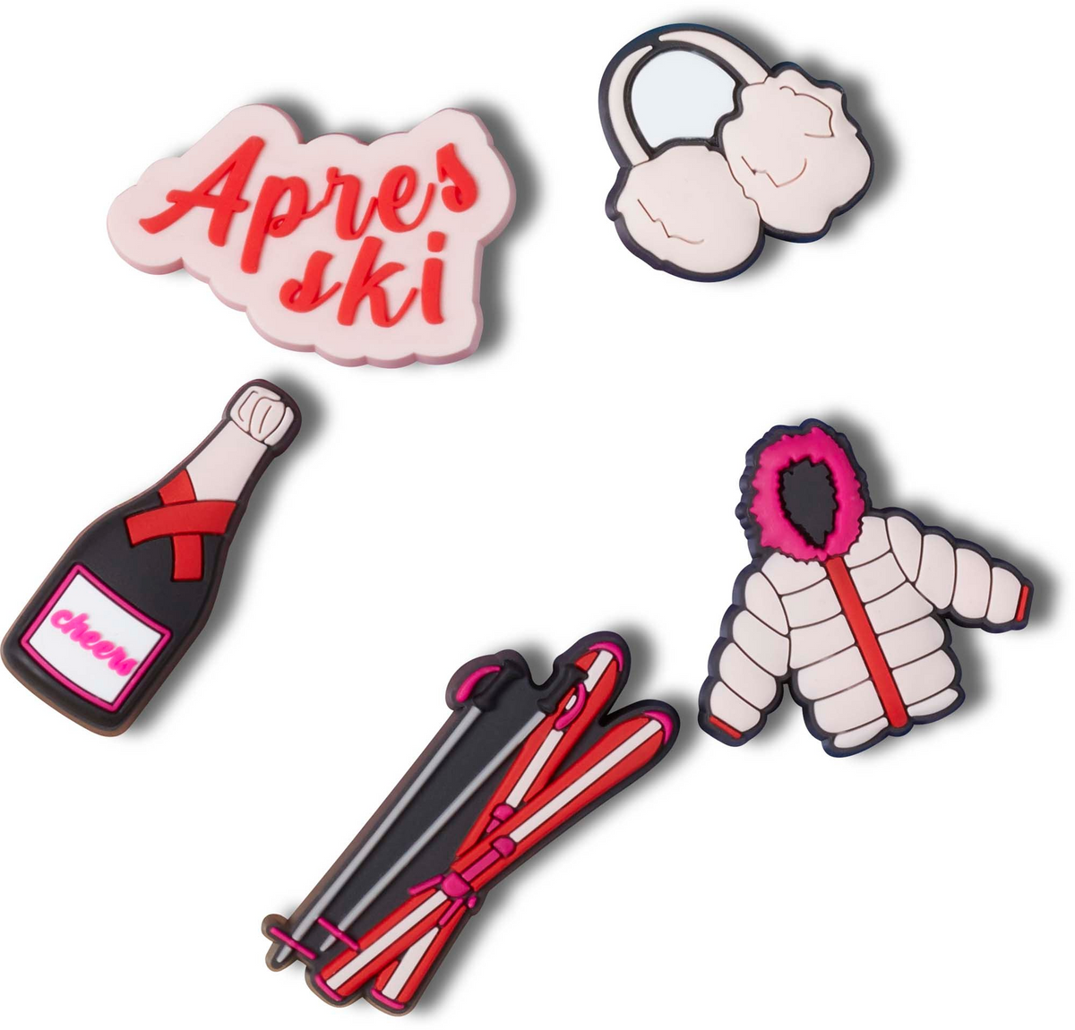 Apres Ski Girl 5 Pack Jibbitz Charms