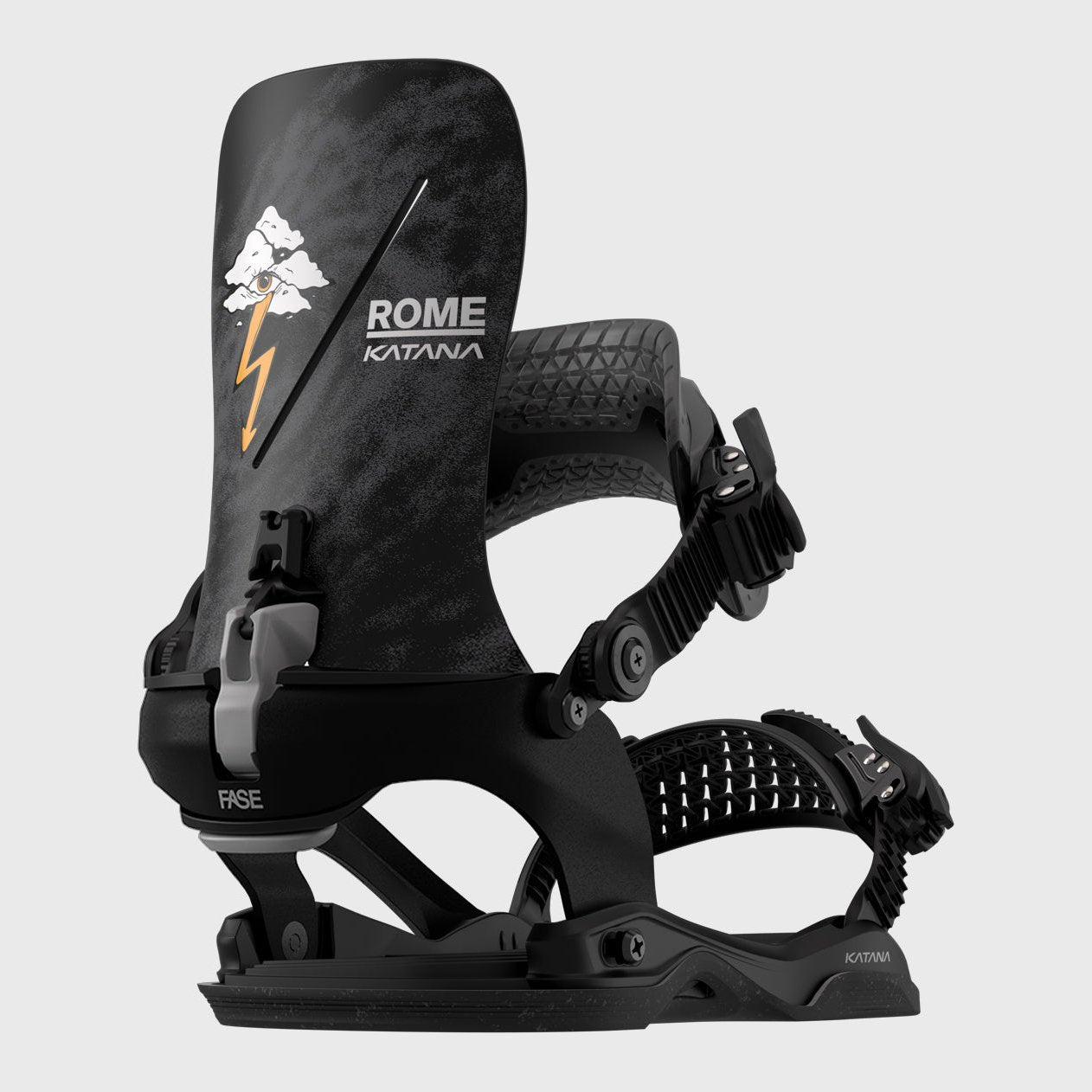 Katana AW Pro FASE Snowboard Bindings Black - Image 1