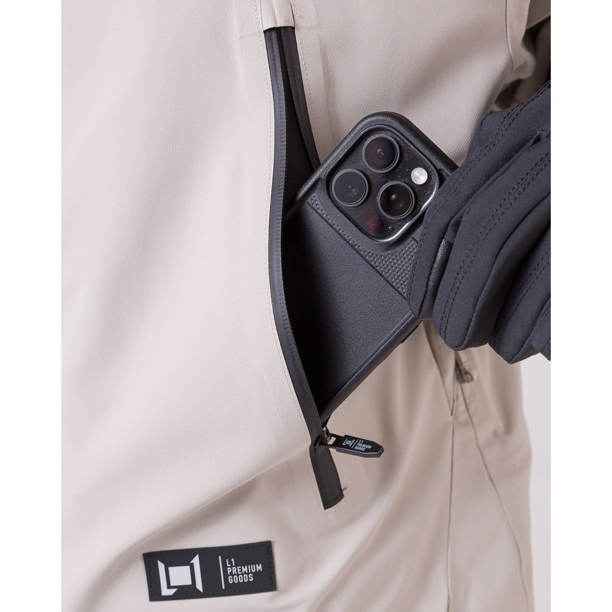 Lighthouse Jacket Pale Grey/Black - Image 4