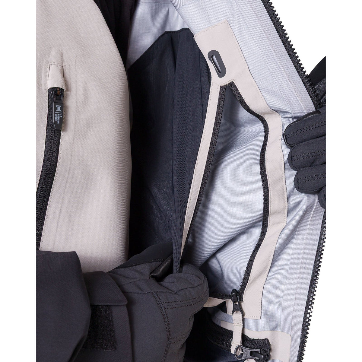 Lighthouse Jacket Pale Grey/Black - Image 6