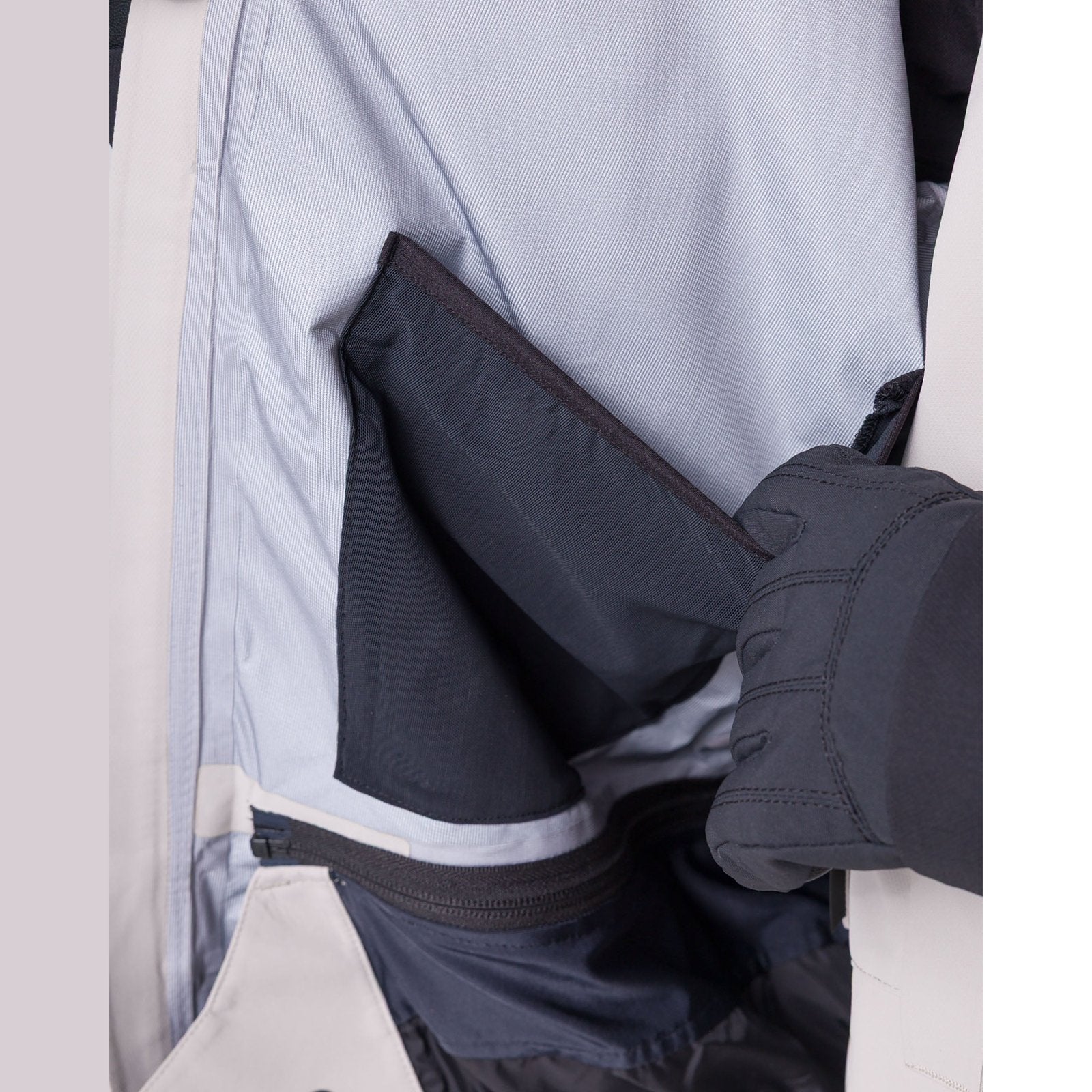 Lighthouse Jacket Pale Grey/Black - Image 7