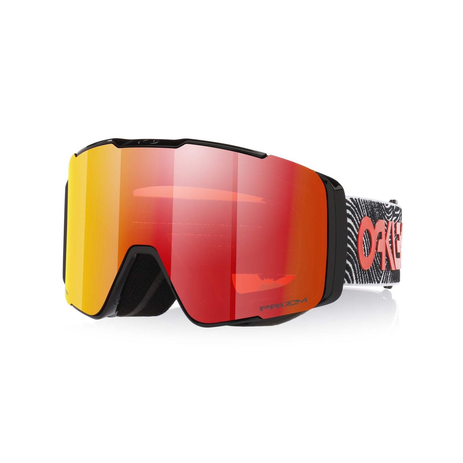 Line Miner Pro L (Low Bridge Fit) Snow Goggle WhtFngrpnt - Prizm Snow Torch Iridium Lens w/ Prizm Snow Iced Iridium Lens - Image 1
