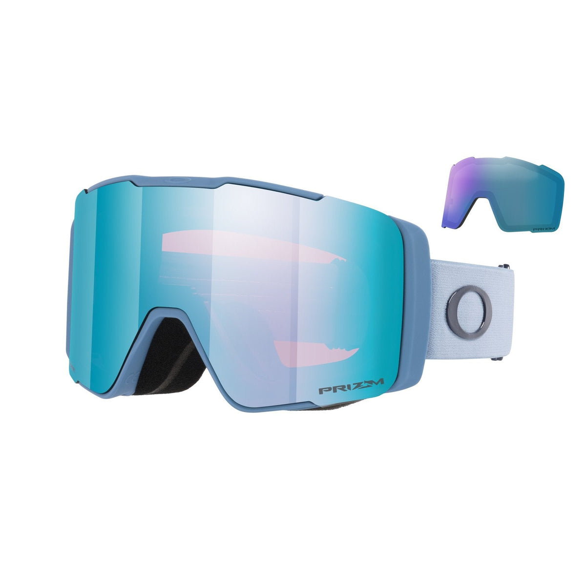 Line Miner Pro M (Low Bridge Fit) Snow Goggle Light Blue - Prizm Snow Sapphire Iridium Lens w/ Prizm Snow Iced Iridium Lens - Image 5