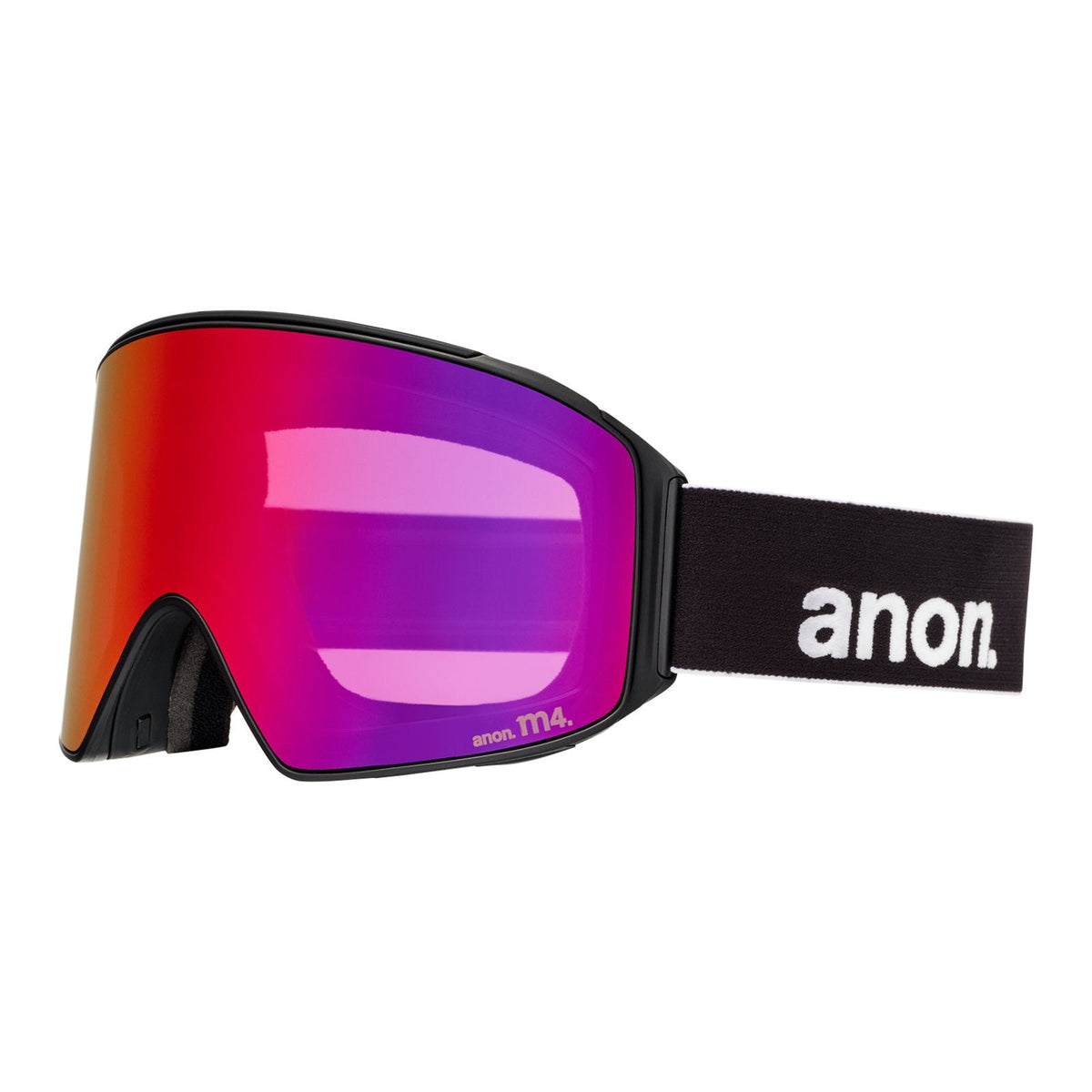 M4 Low Bridge Fit Goggles (Cylindrical) + Bonus Lens + Mfi Face Mask Black - Perceive Sunny Red Lens (14% / S3) w/ Perceive Cloudy Burst Lens (59% / S1) - Image 1