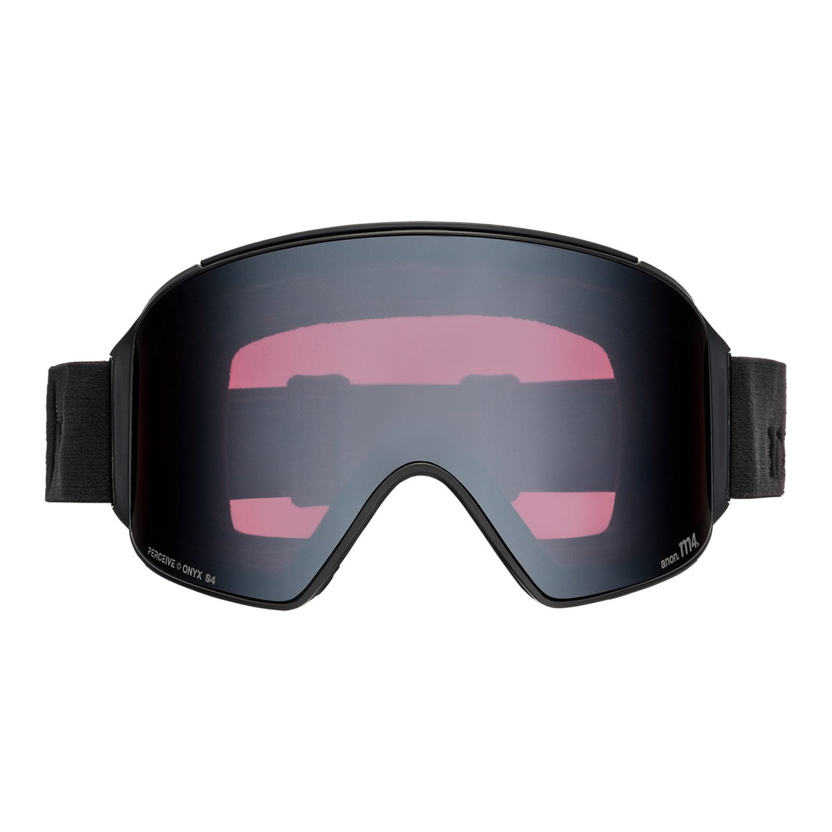 M4 Low Bridge Fit Goggles (Cylindrical) + Bonus Lens + Mfi Face Mask Smoke - Perceive Sunny Onyx Lens (6% / S4) w/ Perceive Variable Violet Lens (34% / S2) - Image 2