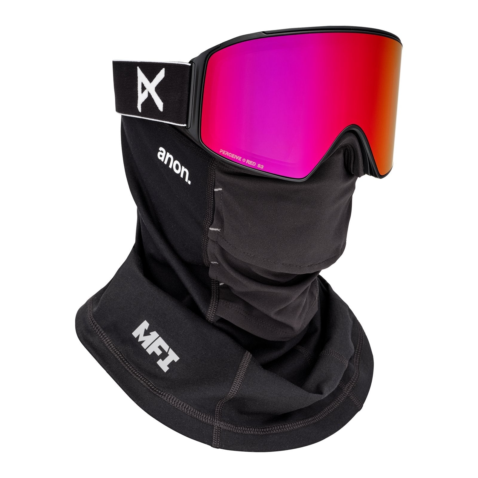M4 Low Bridge Fit Goggles (Toric) + Bonus Perceive Lens + Mfi Face Mask Black - Perceive Sunny Red Lens (14% / S3) w/ Perceive Cloudy Burst Lens (59% / S1) - Image 5