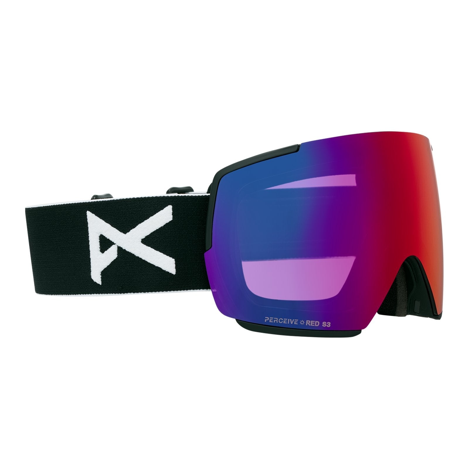 M5 Goggles + Bonus Lens + Mfi Face Mask Black - Perceive Sunny Red Lens (14% / S3) w/ Perceive Cloudy Burst Lens (59% / S1) - Image 3