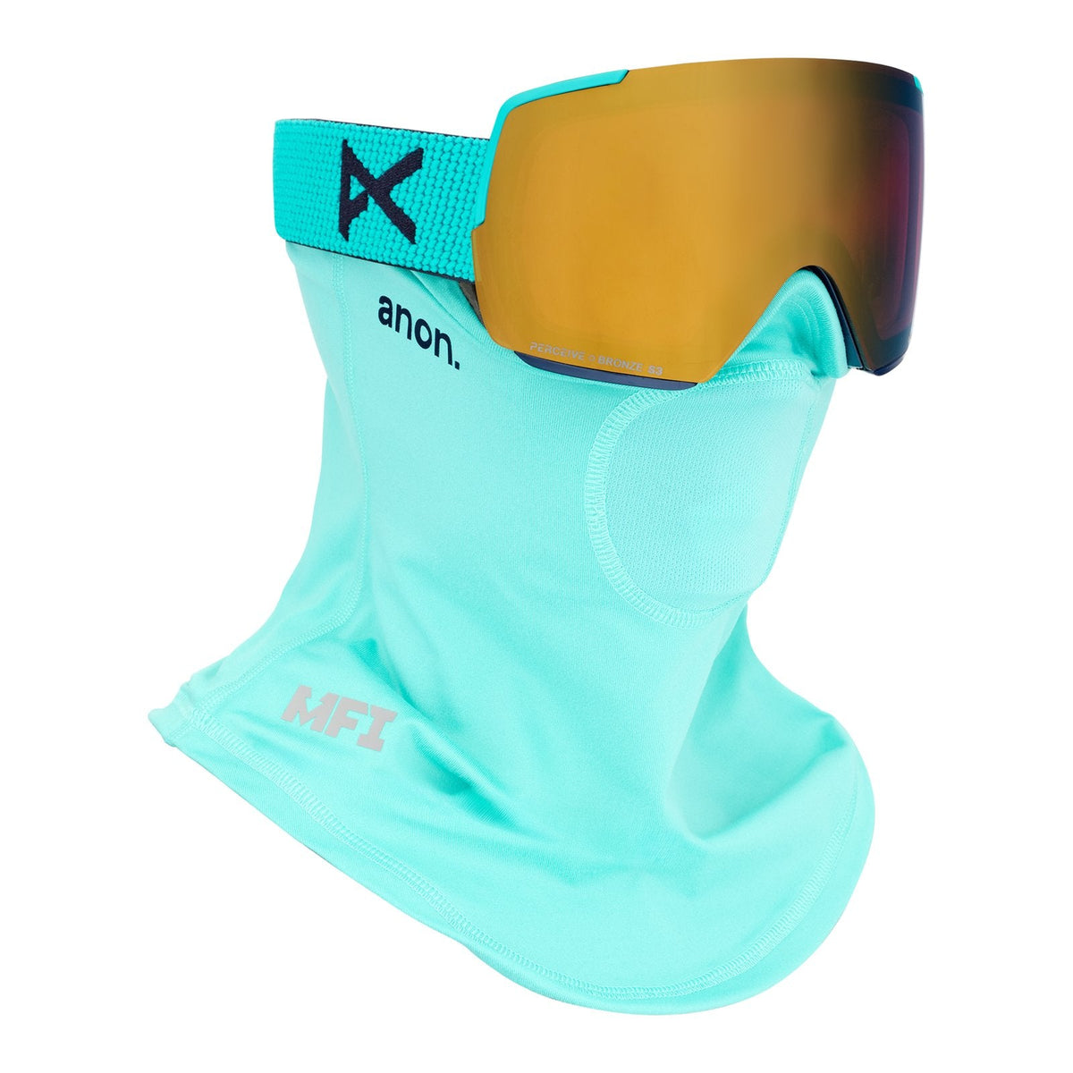 M5 Goggles + Bonus Lens + Mfi Face Mask Marine - Perceive Sunny Bronze Lens (17% / S3) w/ Perceive Cloudy Burst Lens (59% / S1) - Image 5