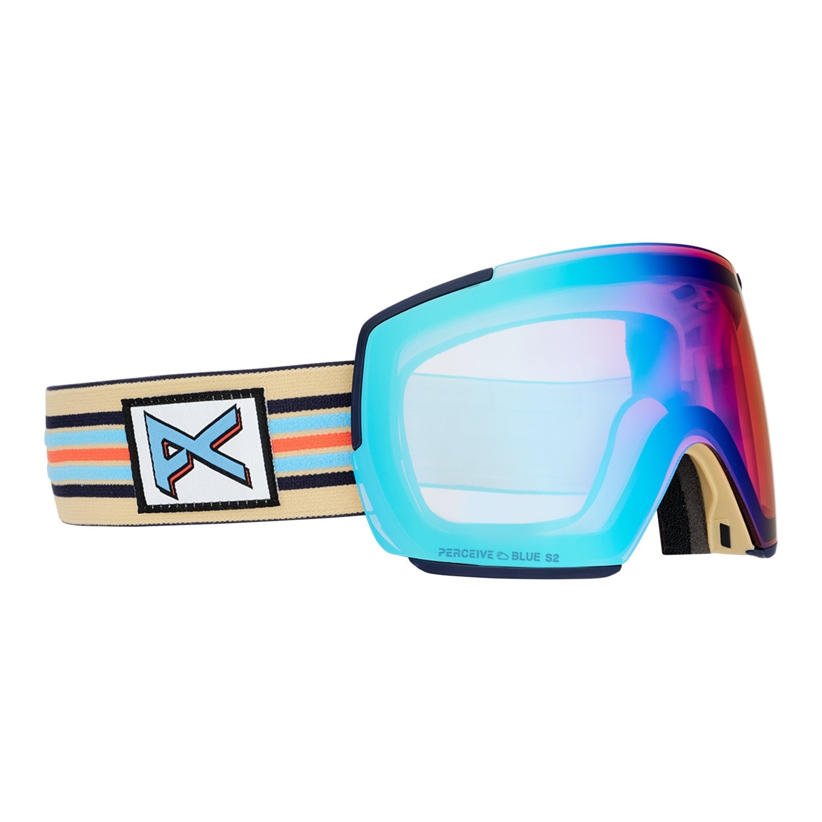 M5 Goggles + Bonus Lens + Mfi Face Mask Vintage - Perceive Variable Blue Lens (21% / S2) w/ Perceive Cloudy Pink Lens (53% / S1) - Image 3