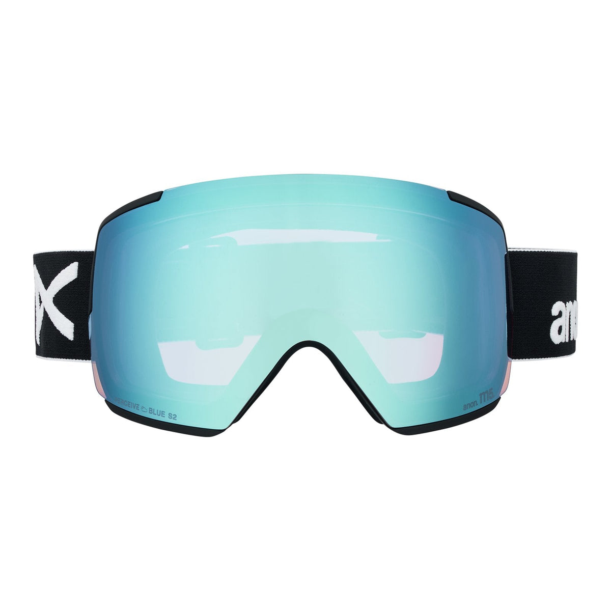 M5 Low Bridge Fit Goggles + Bonus Lens + Mfi Face Mask Black - Perceive Variable Blue Lens (21% / S2) w/ Perceive Cloudy Pink Lens (53% / S1) - Image 2
