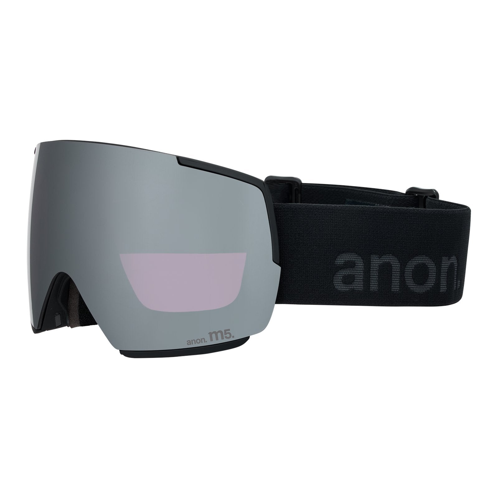 M5 Low Bridge Fit Goggles + Bonus Lens + Mfi Face Mask Smoke - Perceive Sunny Onyx Lens (6% / S4) w/ Perceive Variable Violet Lens (34% / S2) - Image 1