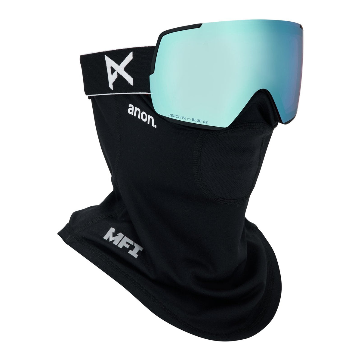 M5S Goggles + Bonus Lens + Mfi Face Mask Black - Perceive Variable Blue Lens (21% / S2) w/ Perceive Cloudy Pink Lens (53% / S1) - Image 5