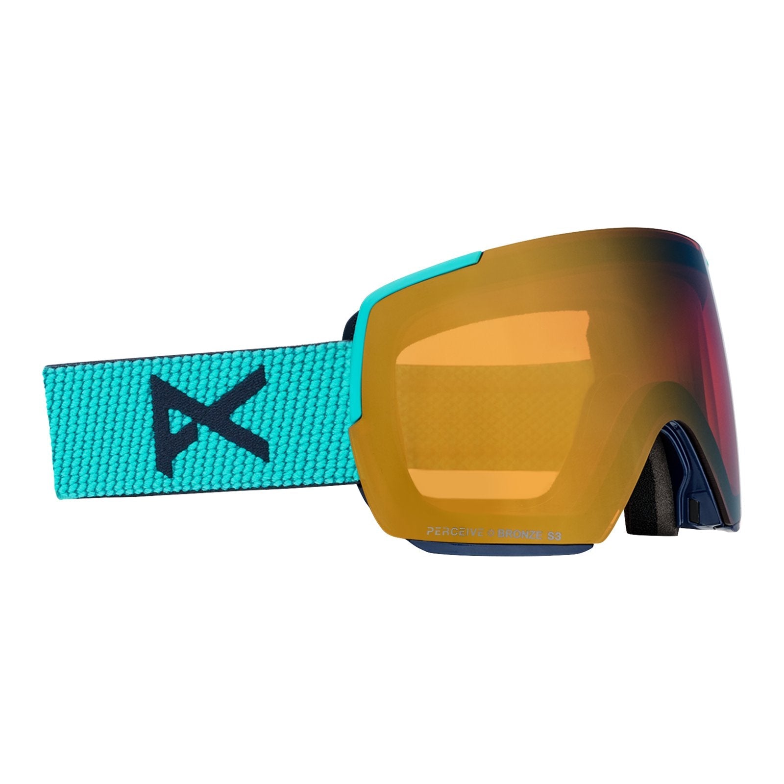 M5S Low Bridge Fit Goggles + Bonus Lens + Mfi Face Mask Marine - Perceive Sunny Bronze Lens (17% / S3) w/ Perceive Cloudy Burst Lens (59% / S1) - Image 3