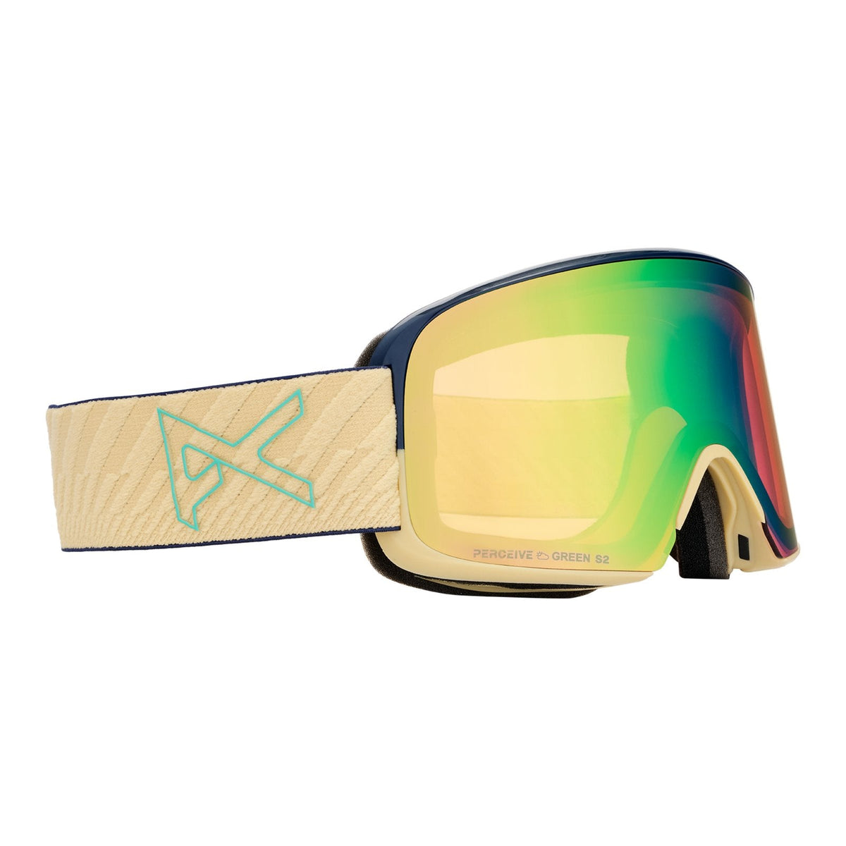 M6 Goggles + Bonus Lens + Mfi Face Mask Beechwood - Perceive Variable Green Lens (22% / S2) w/ Perceive Cloudy Pink Lens (53% / S1) - Image 3