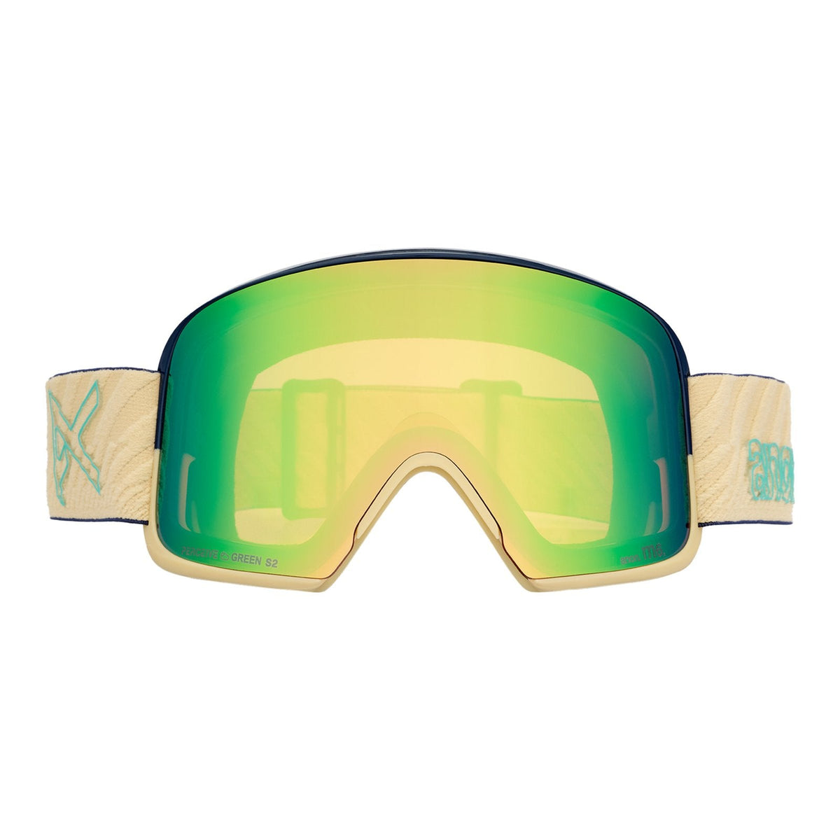 M6 Goggles + Bonus Lens + Mfi Face Mask Beechwood - Perceive Variable Green Lens (22% / S2) w/ Perceive Cloudy Pink Lens (53% / S1) - Image 2