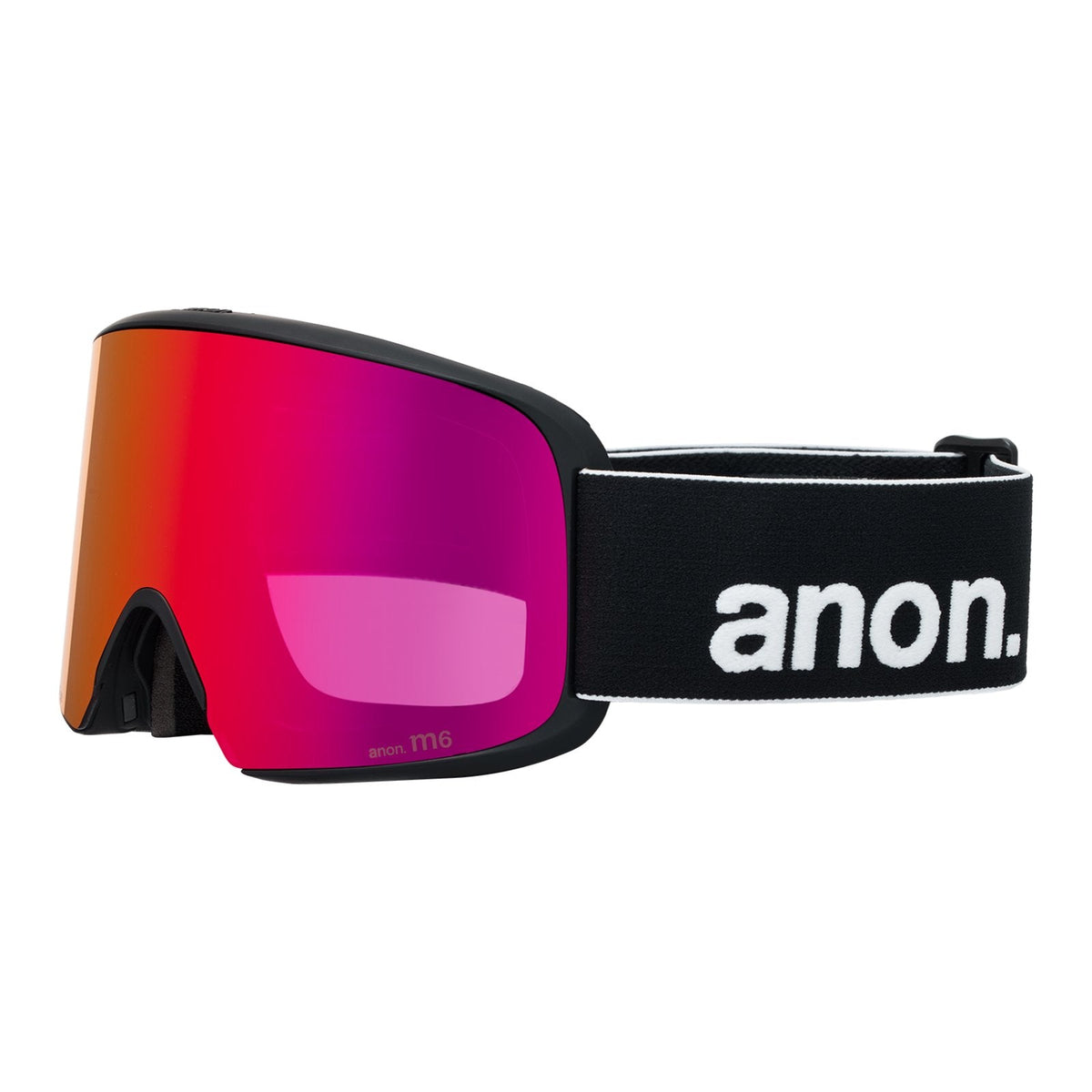 M6 Low Bridge Fit Goggles + Bonus Lens + Mfi Face Mask Black - Perceive Sunny Red Lens (14% / S3) w/ Perceive Cloudy Burst Lens (59% / S1) - Image 1