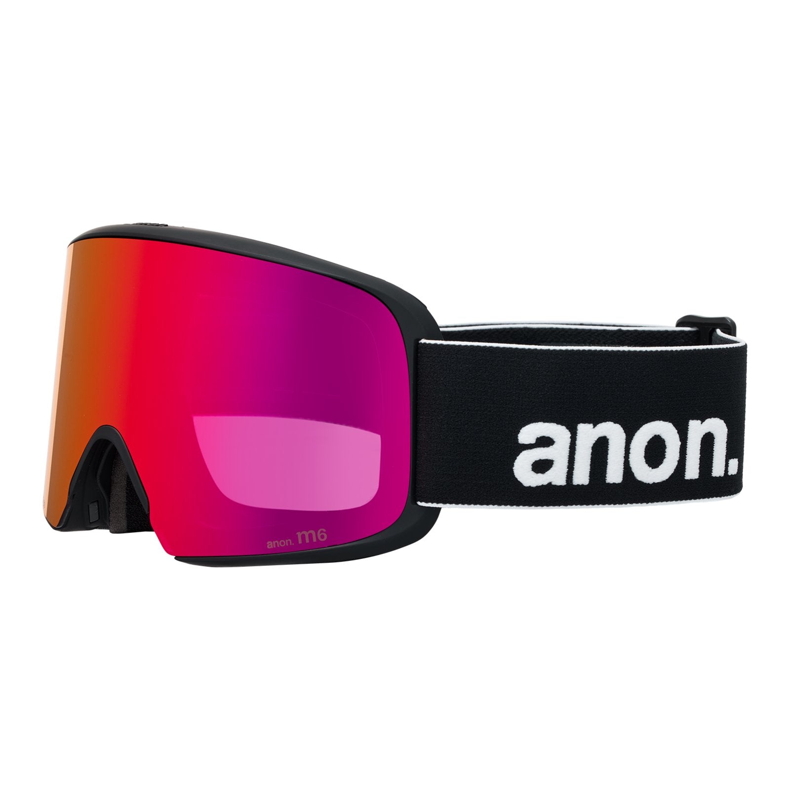 M6 Low Bridge Fit Goggles + Bonus Lens + Mfi Face Mask Black - Perceive Sunny Red Lens (14% / S3) w/ Perceive Cloudy Burst Lens (59% / S1) - Image 1
