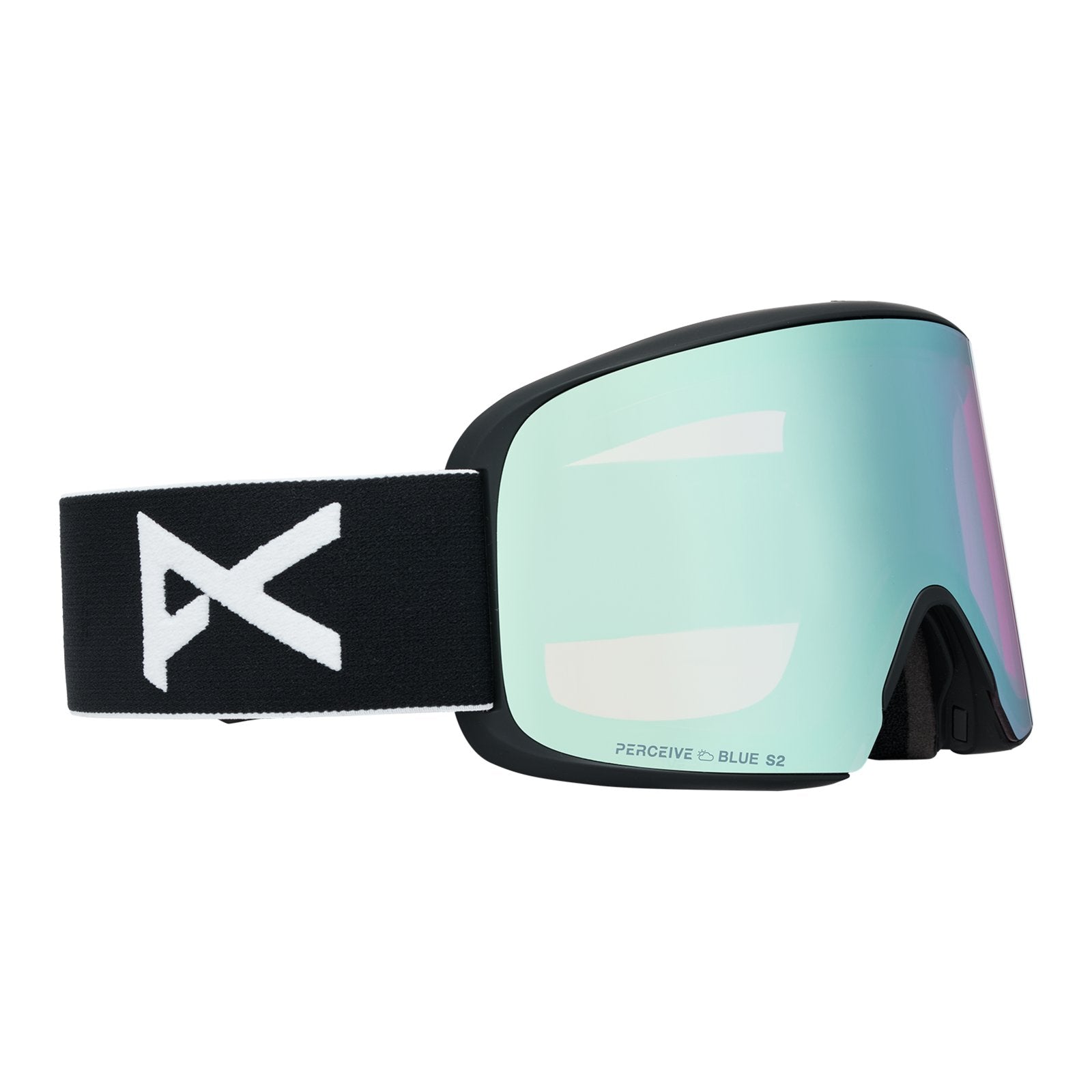 M6 Low Bridge Fit Goggles + Bonus Lens + Mfi Face Mask Black - Perceive Variable Blue Lens (21% / S2) w/ Perceive Cloudy Pink Lens (53% / S1) - Image 3