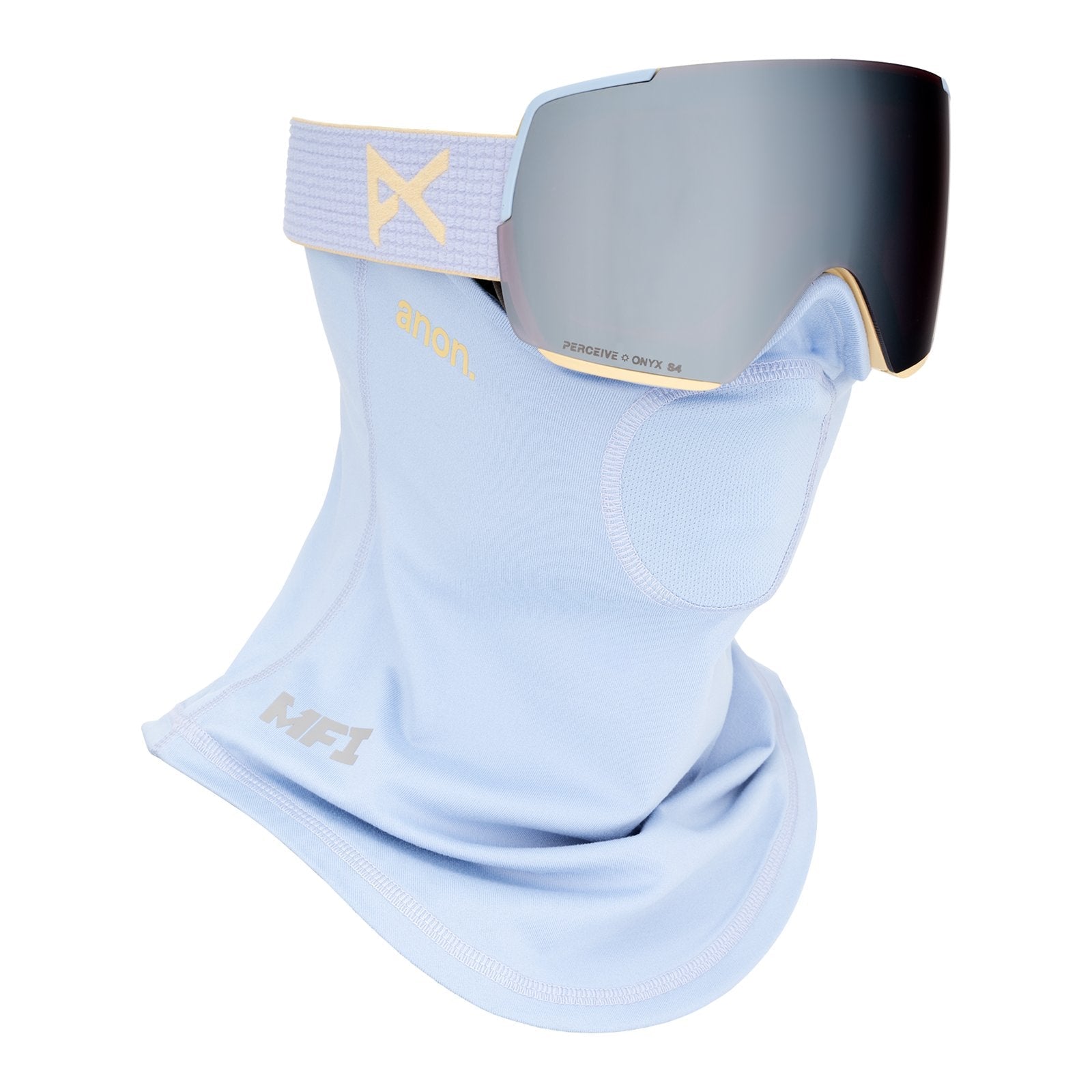 M6S Low Bridge Fit Goggles + Bonus Lens + Mfi Face Mask Airstream Blue - Perceive Sunny Onyx Lens (6% / S4) w/ Perceive Variable Violet Lens (34% / S2) - Image 5