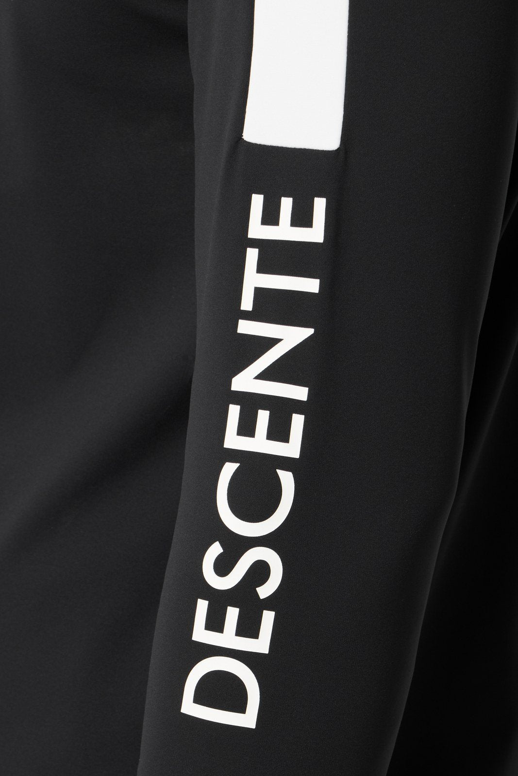 Mens Colour Block T-Neck Skivvy Black / White - Image 4
