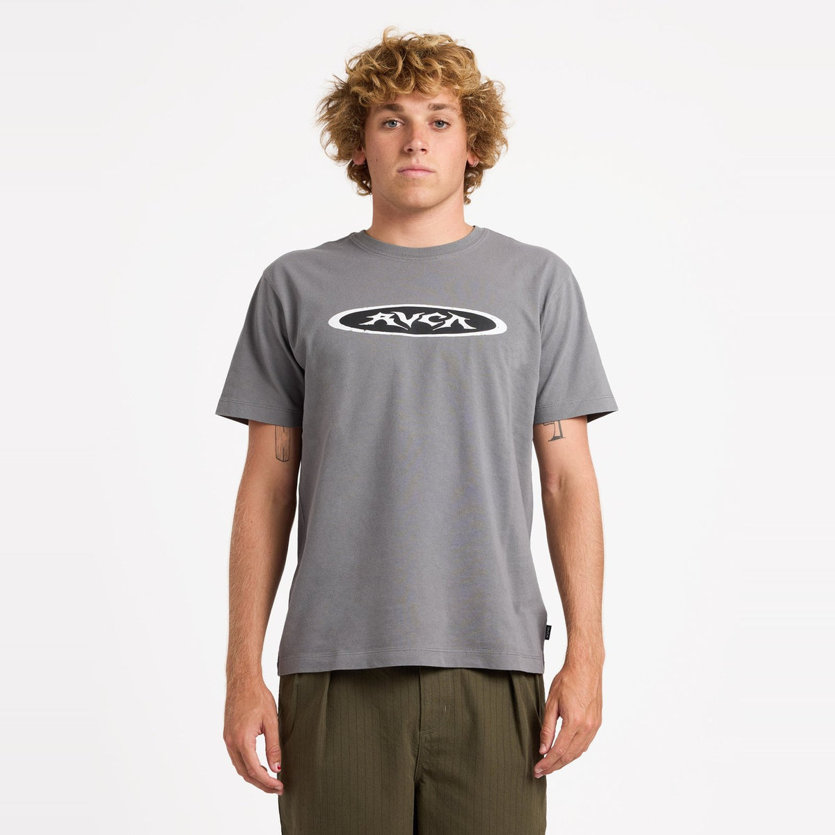 Mens Garage T-Shirt Smoke - Image 1