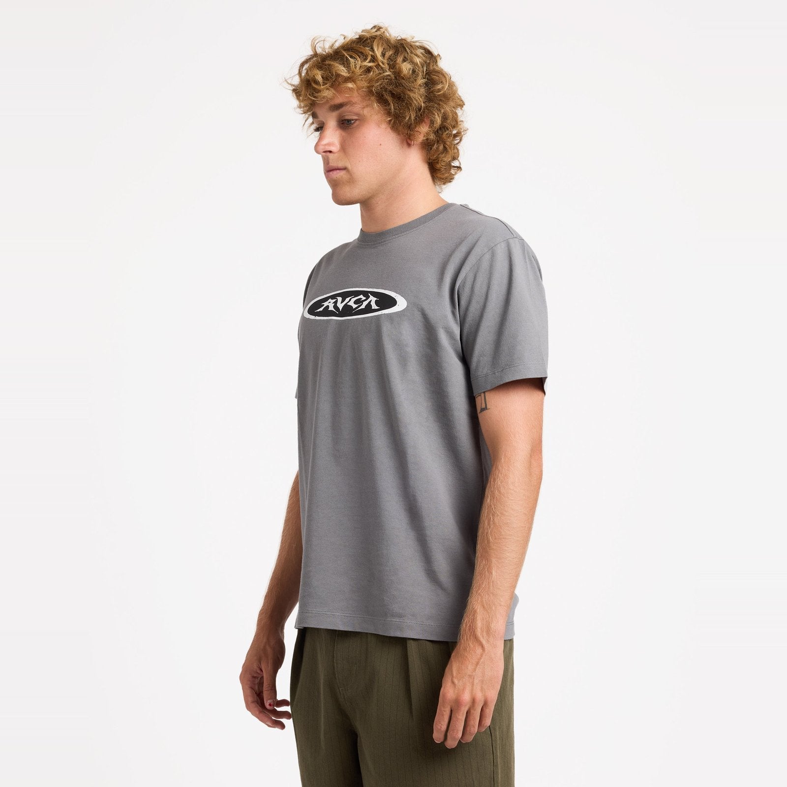 Mens Garage T-Shirt Smoke - Image 3