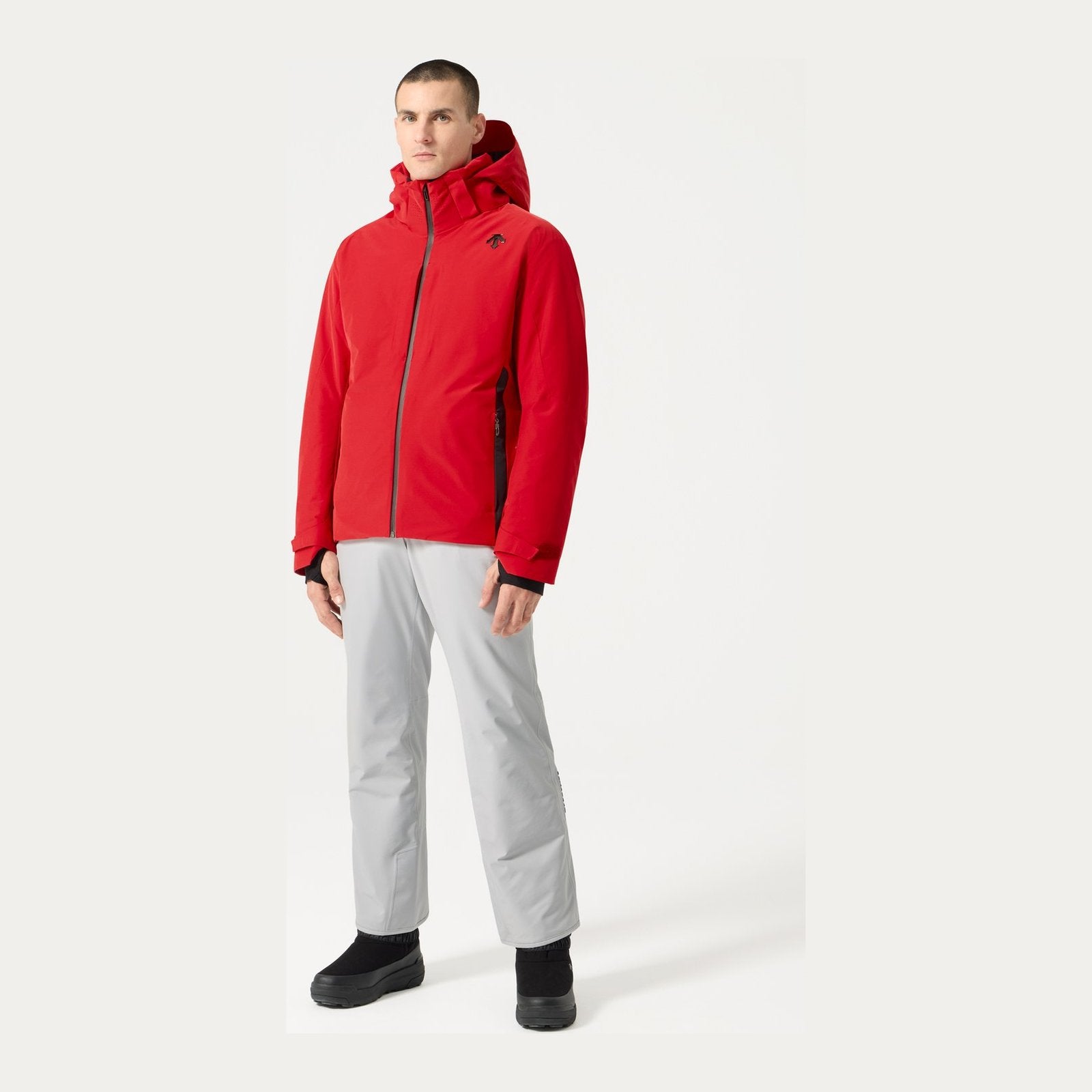 Mens Insulated Ski Jacket Electric Red - Image 3