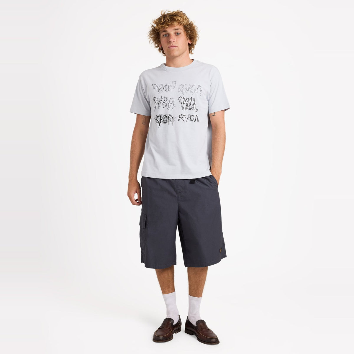 Mens Scribble T-Shirt Sky Blue - Image 5