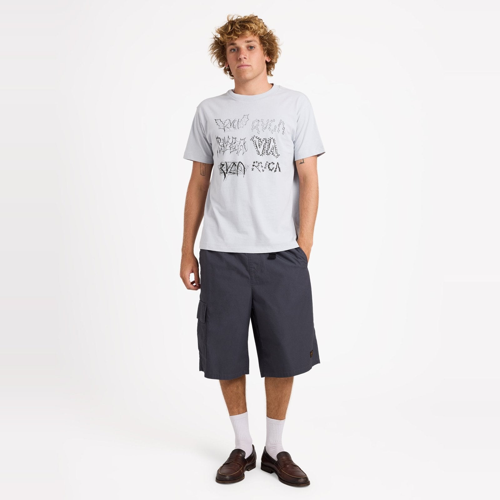 Mens Scribble T-Shirt Sky Blue - Image 5