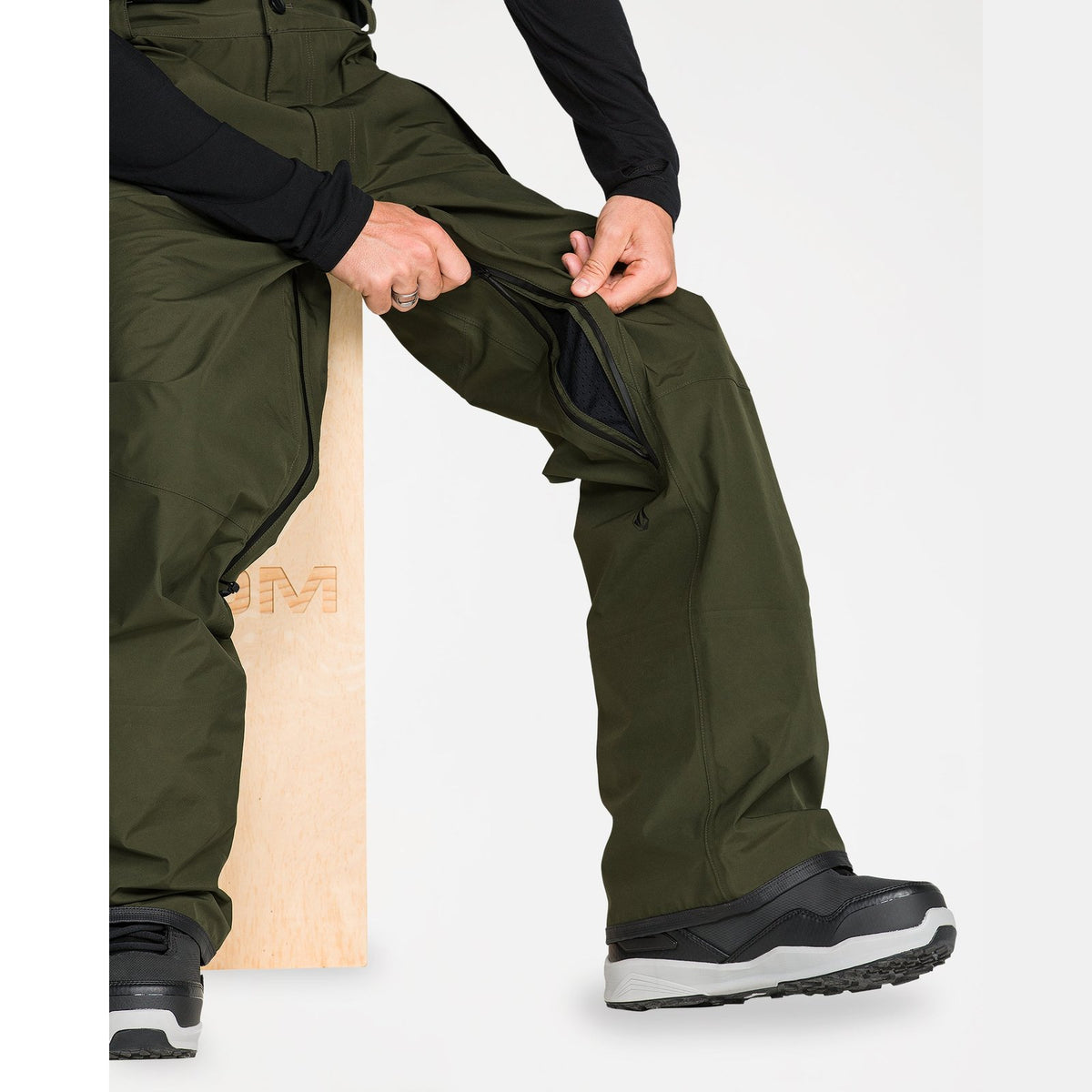 Mens Test Gore-Tex Pants Dark Green - Image 5