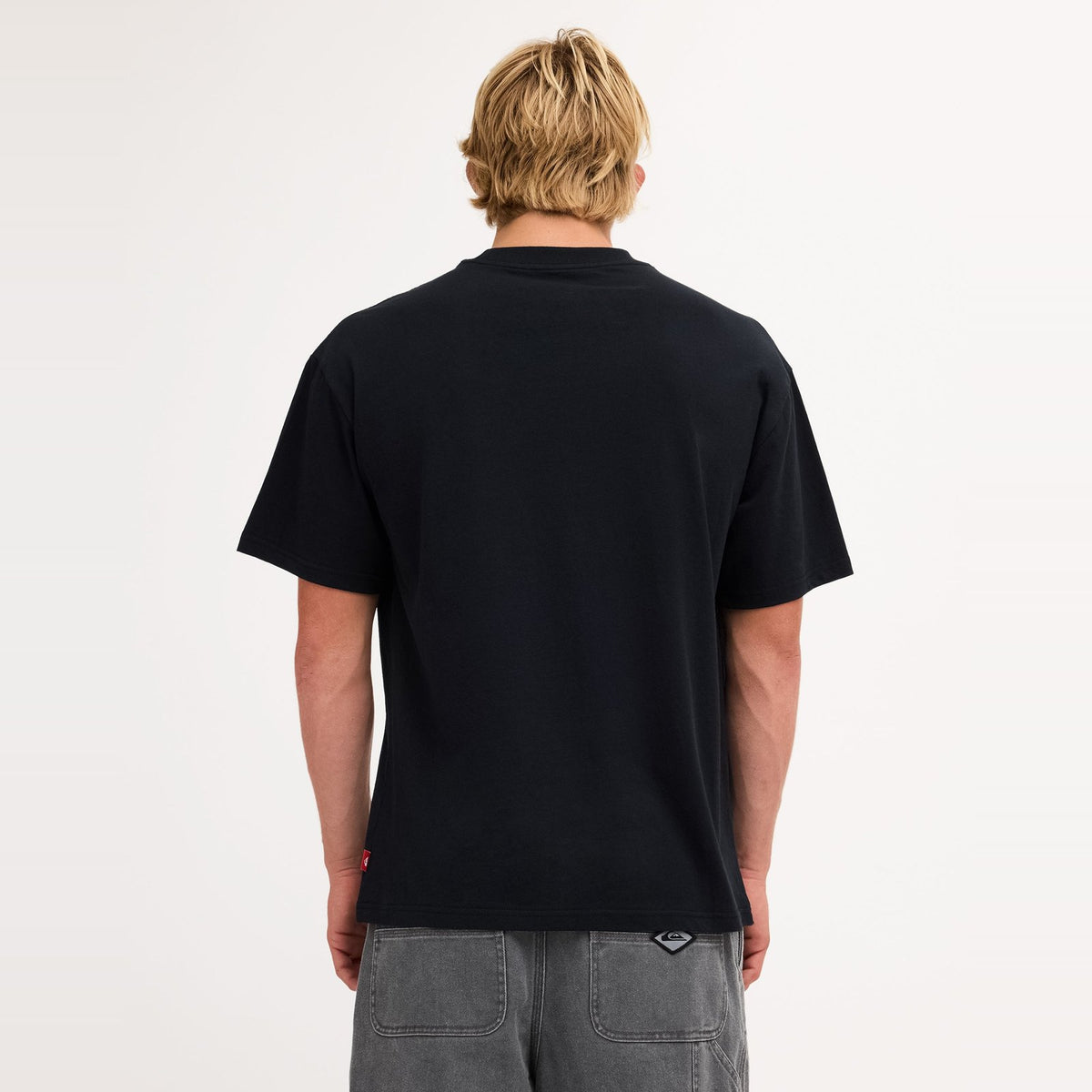 Mens Top Line T-Shirt Black - Image 2