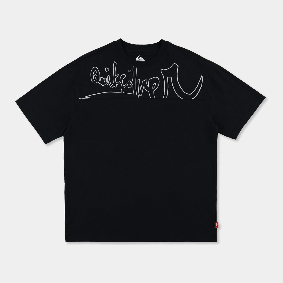 Mens Top Line T-Shirt Black - Image 6