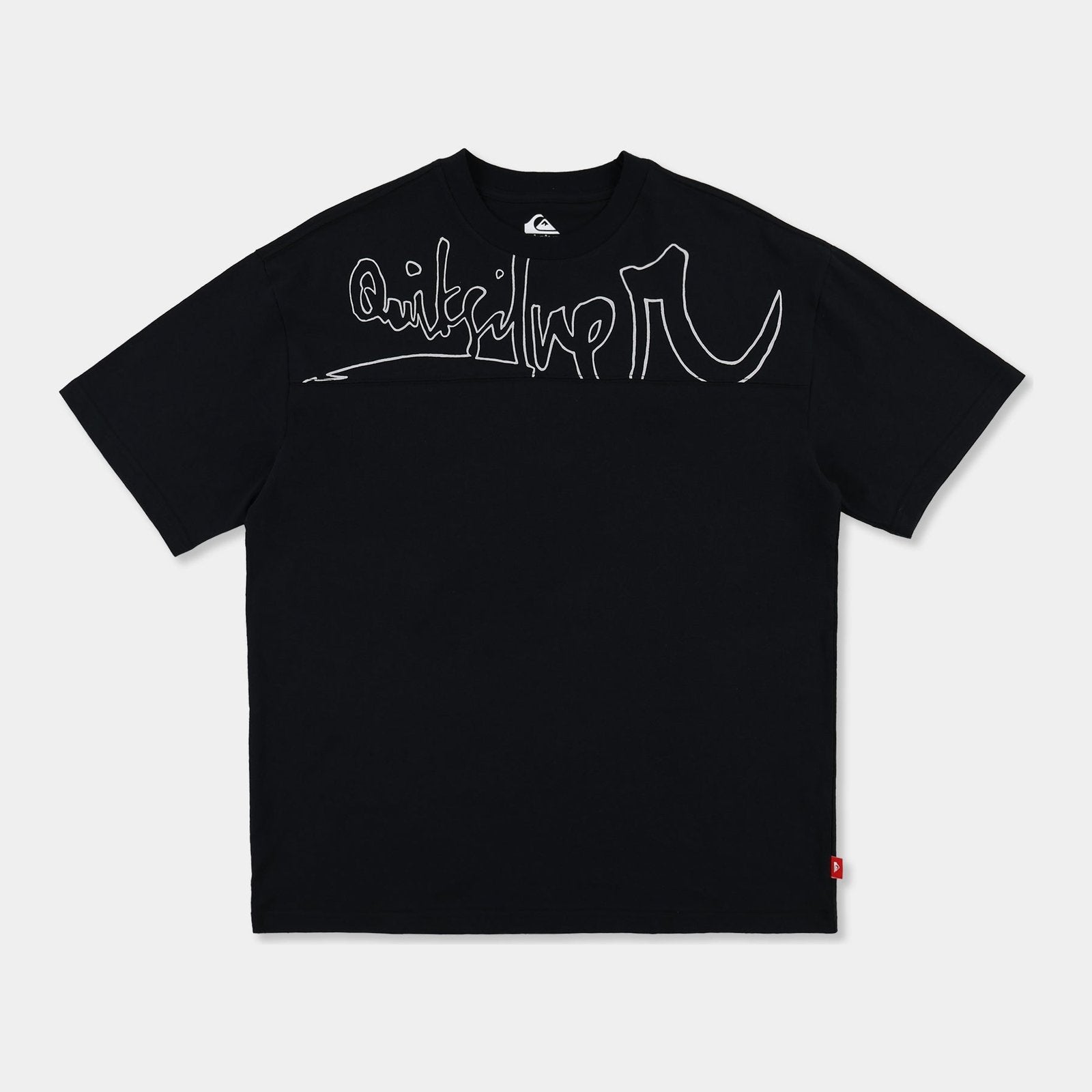 Mens Top Line T-Shirt Black - Image 6
