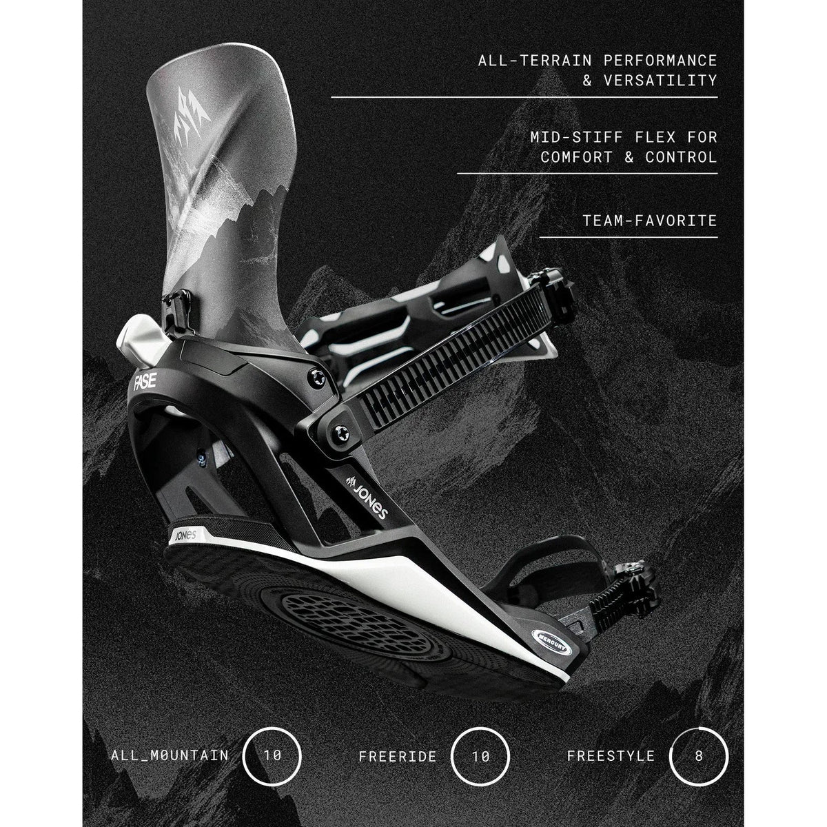 Mercury FASE Snowboard Binding Borealis Black / Pink - Image 6