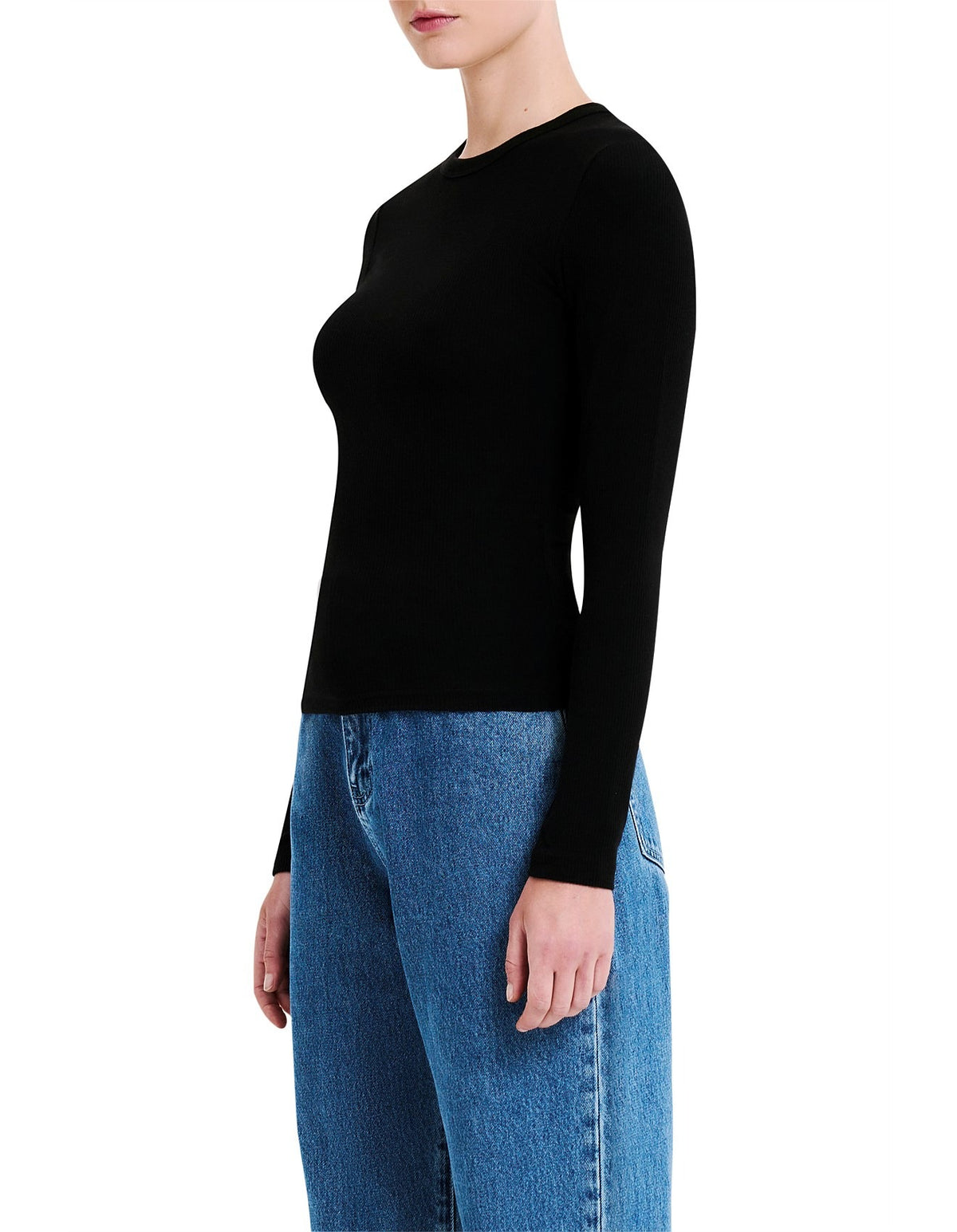 organic rib ls tee