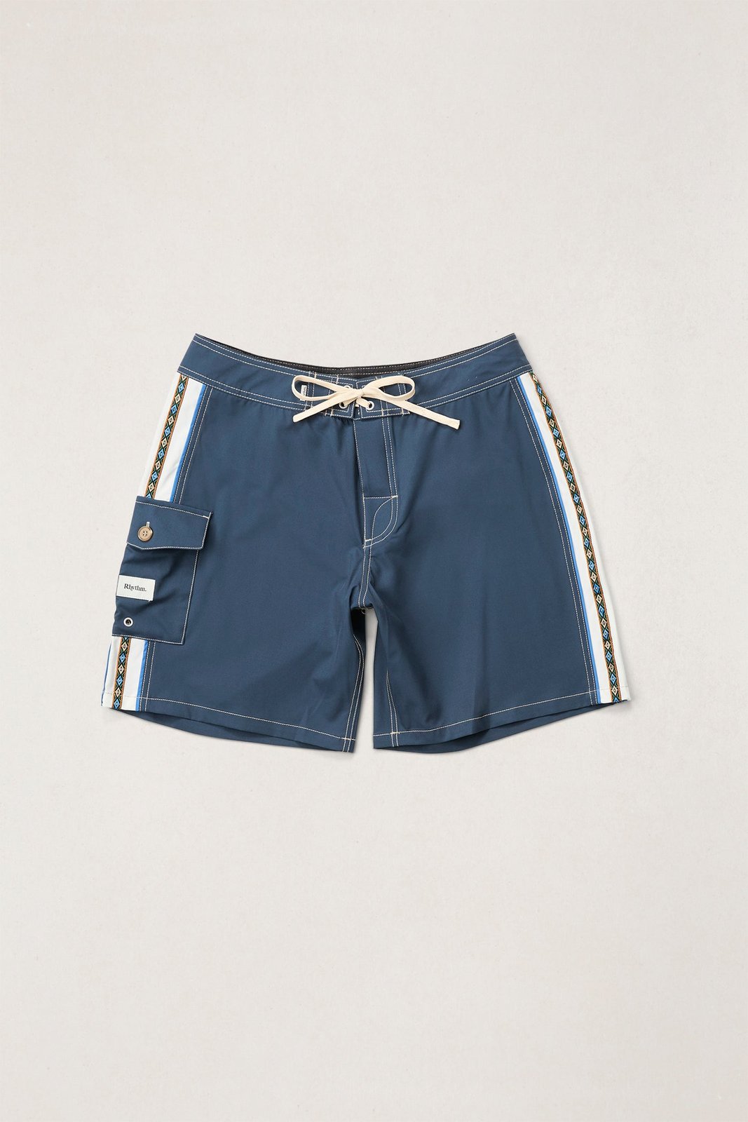 Panel Stripe Trunk Navy - Image 1