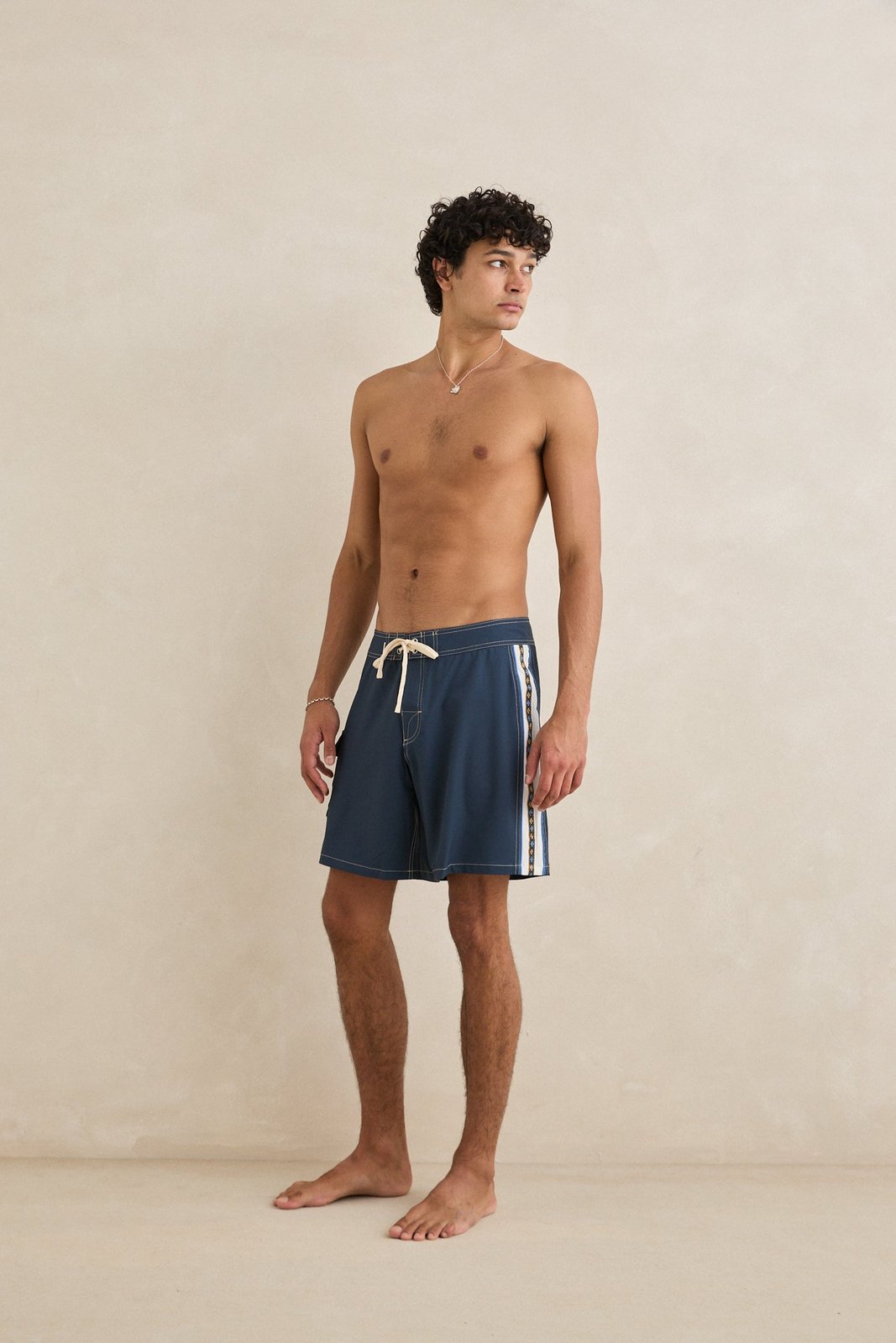 Panel Stripe Trunk Navy - Image 4