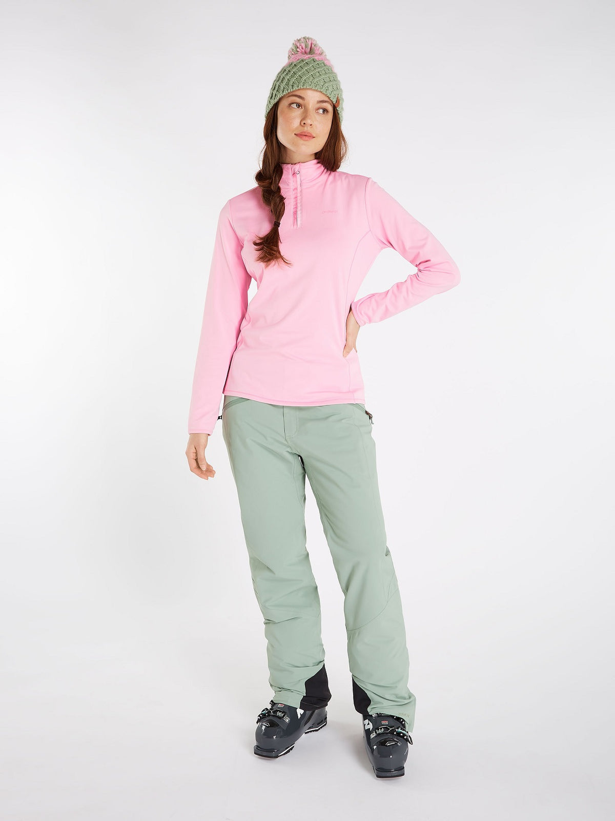 Protest Fabriz 1/4 Zip Top Skivvy Romantic